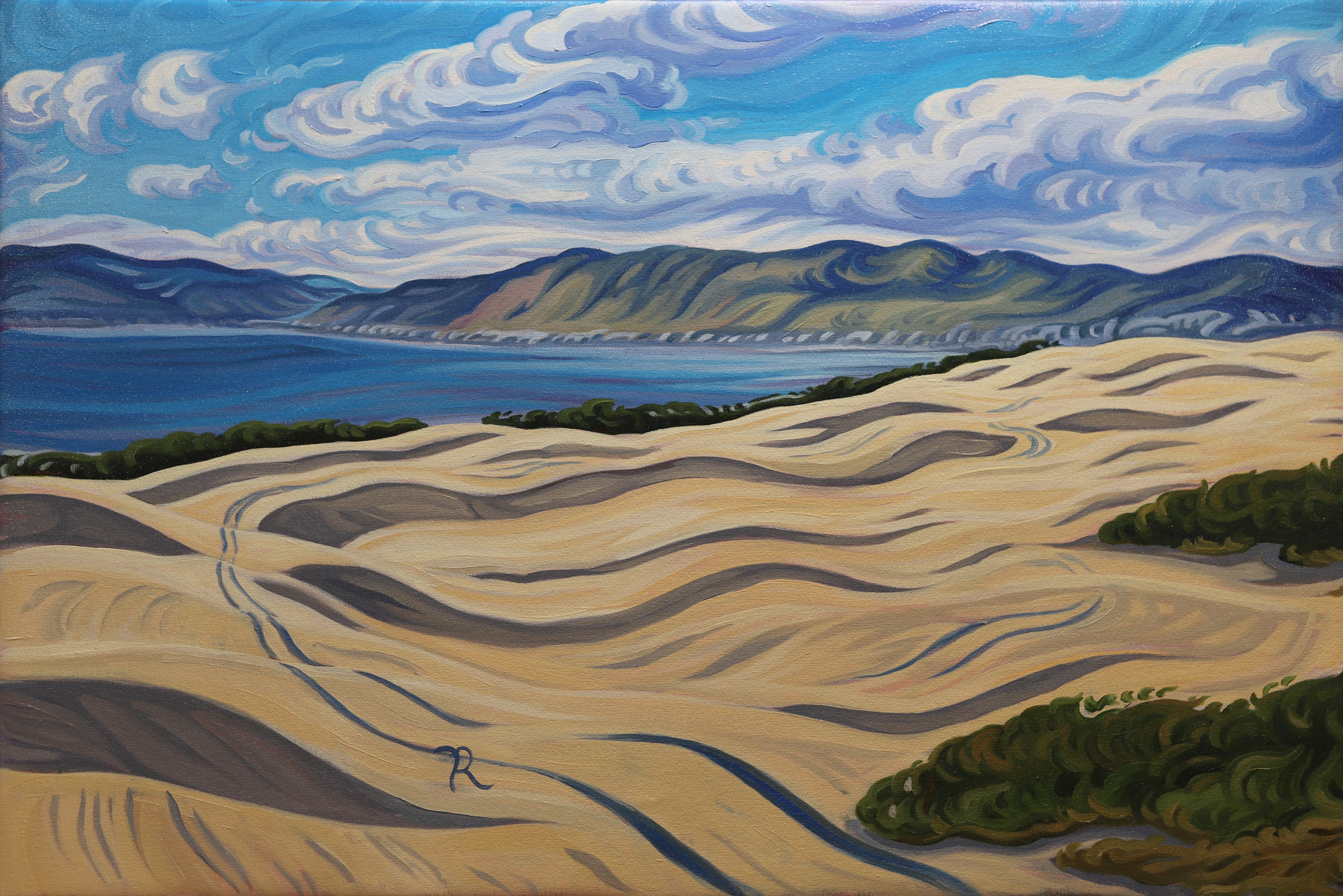 California Coast Commission Painting: Pismo Dunes Art