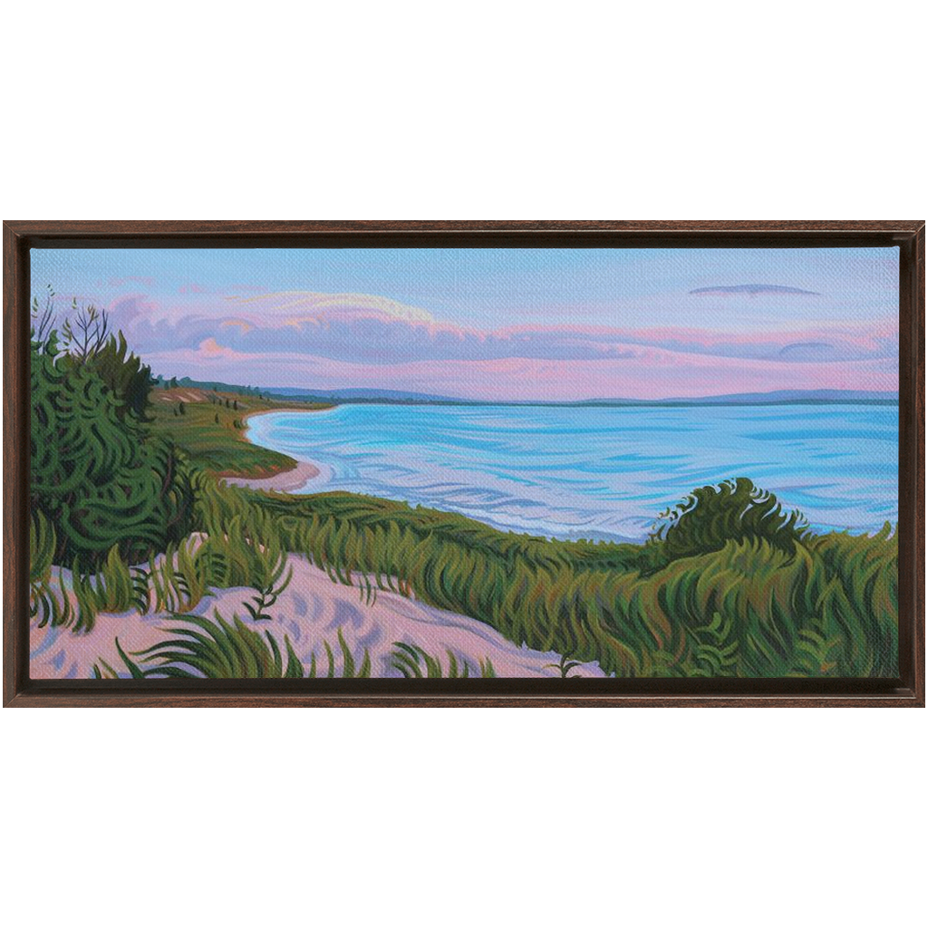 Water's Edge Framed Canvas Print