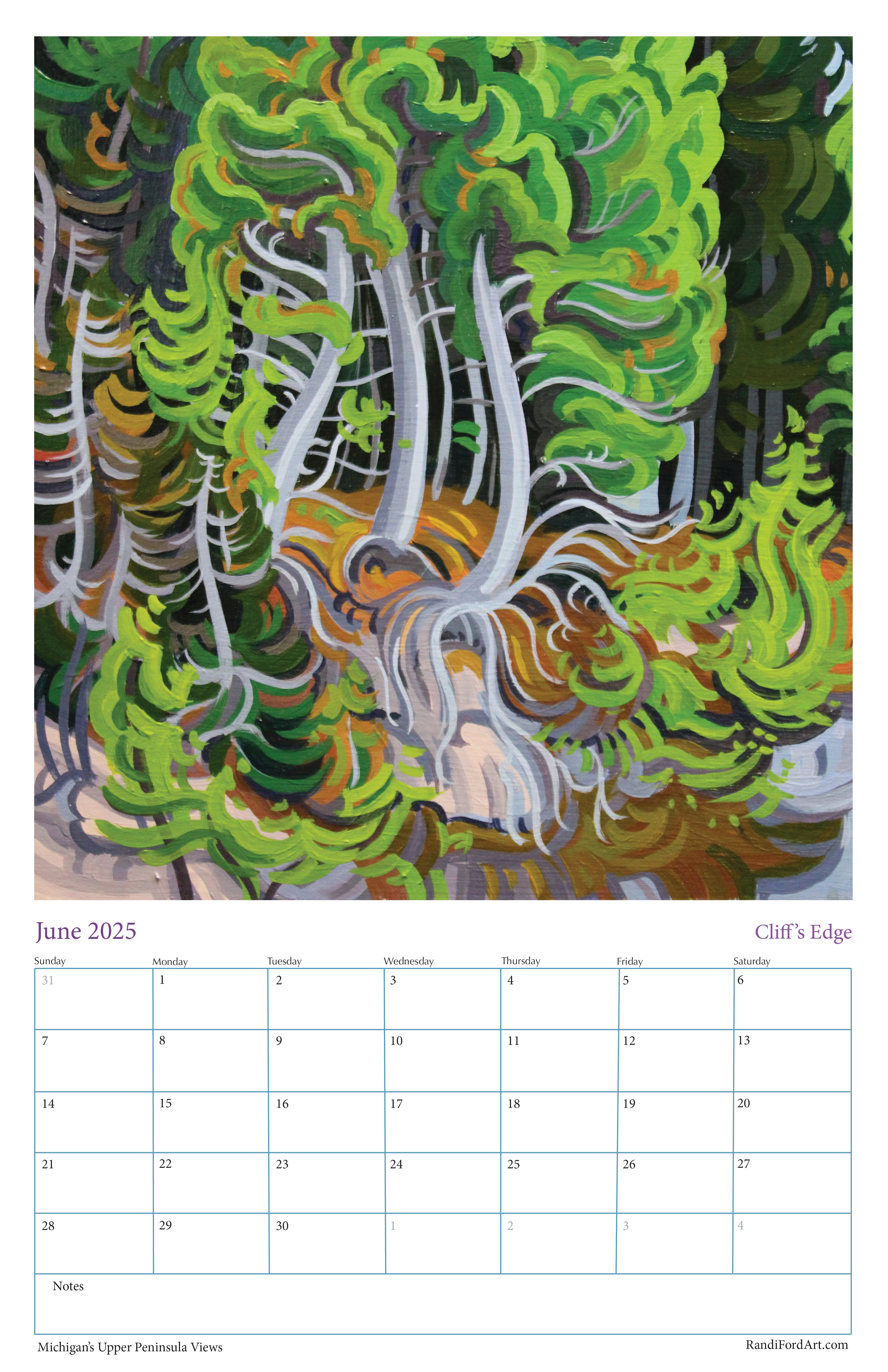 Michigan's Upper Peninsula Views 2026 Calendar