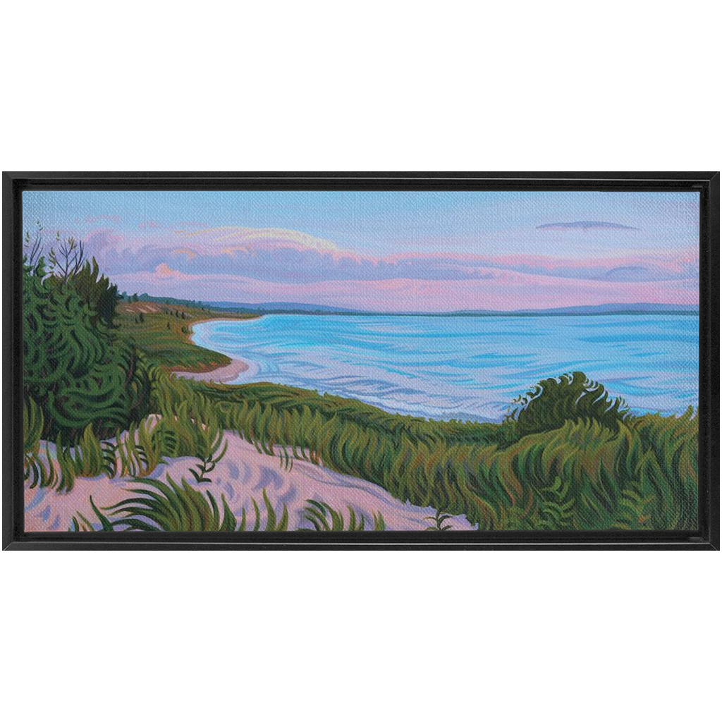 Water's Edge Framed Canvas Print