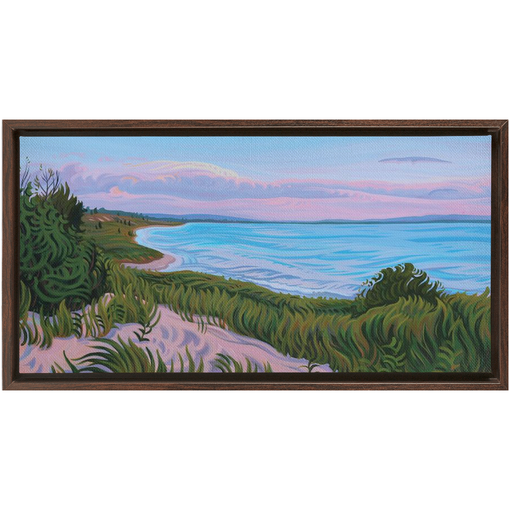 Water's Edge Framed Canvas Print