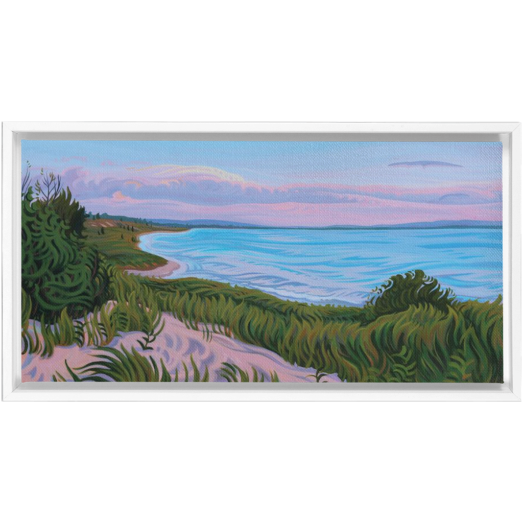Water's Edge Framed Canvas Print