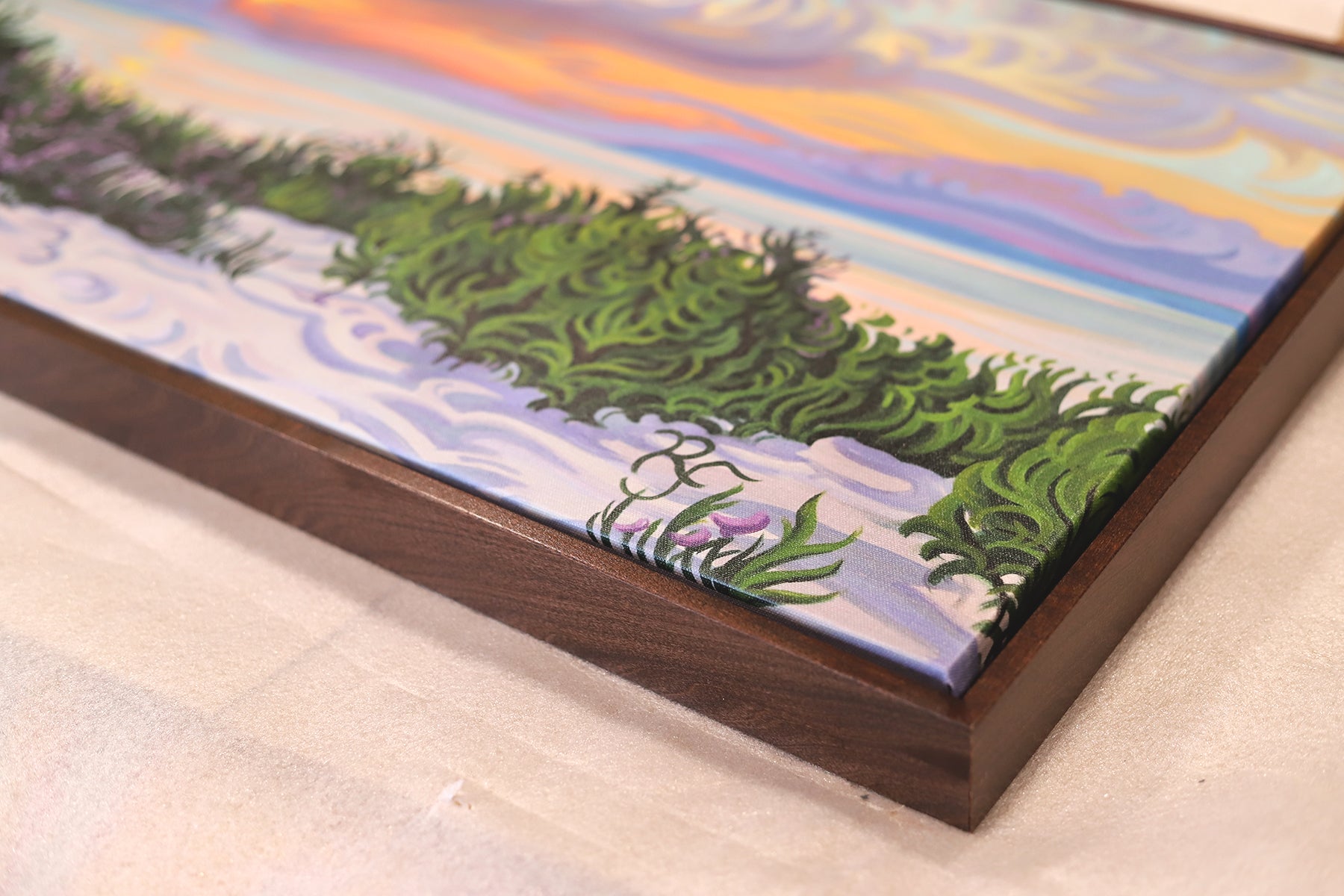 Empire Bluff and Sleeping Bear Dunes Framed Canvas Print- "Higher Places"