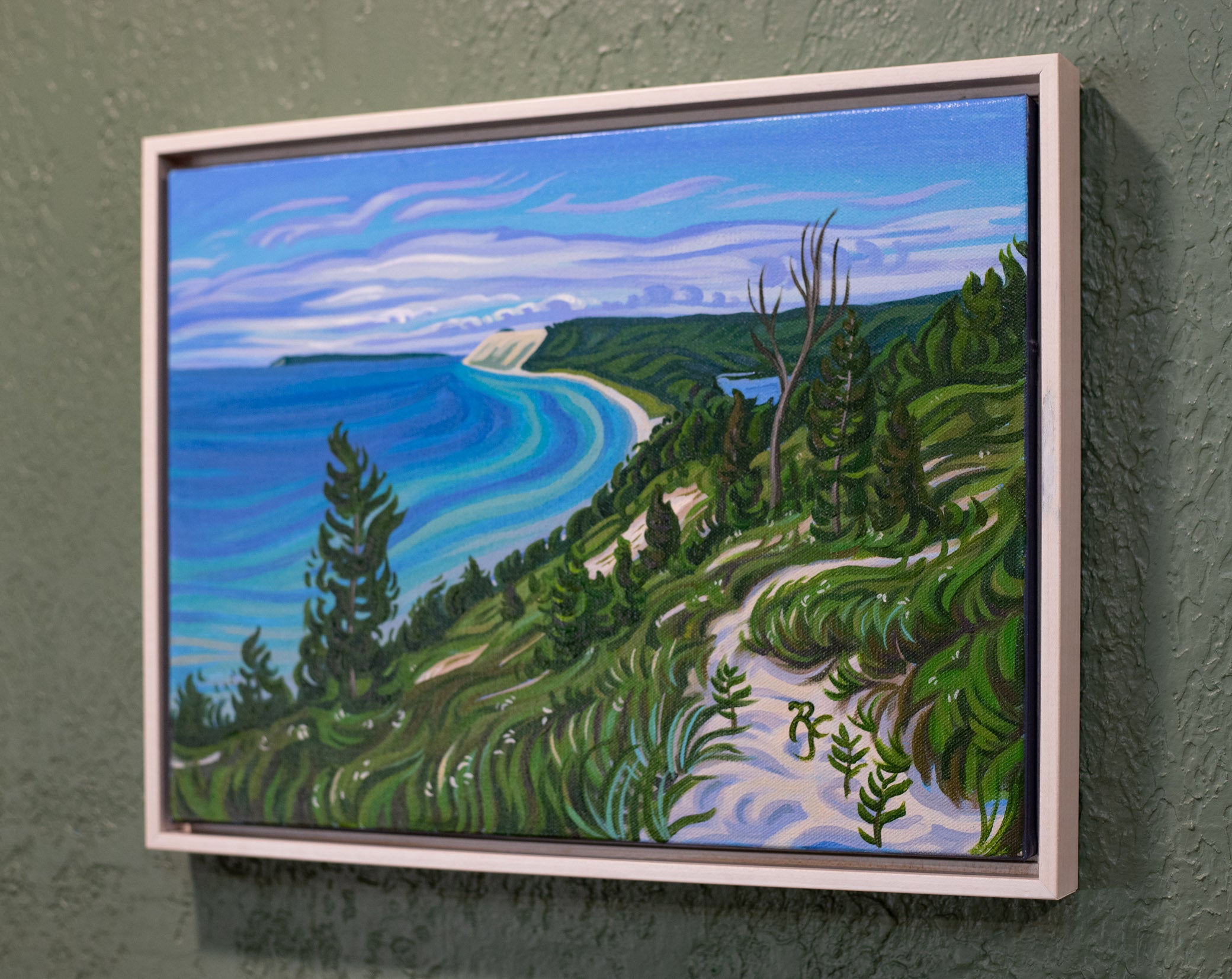 Empire Bluff Original Painting, Sleeping Bear Dunes View - Empire Dreams 12" x 16"
