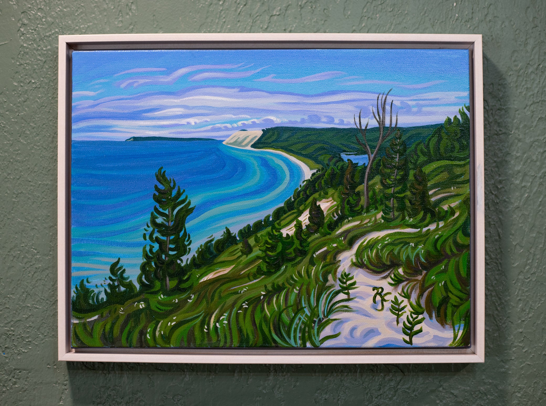 Empire Bluff Original Painting, Sleeping Bear Dunes View - Empire Dreams 12" x 16"