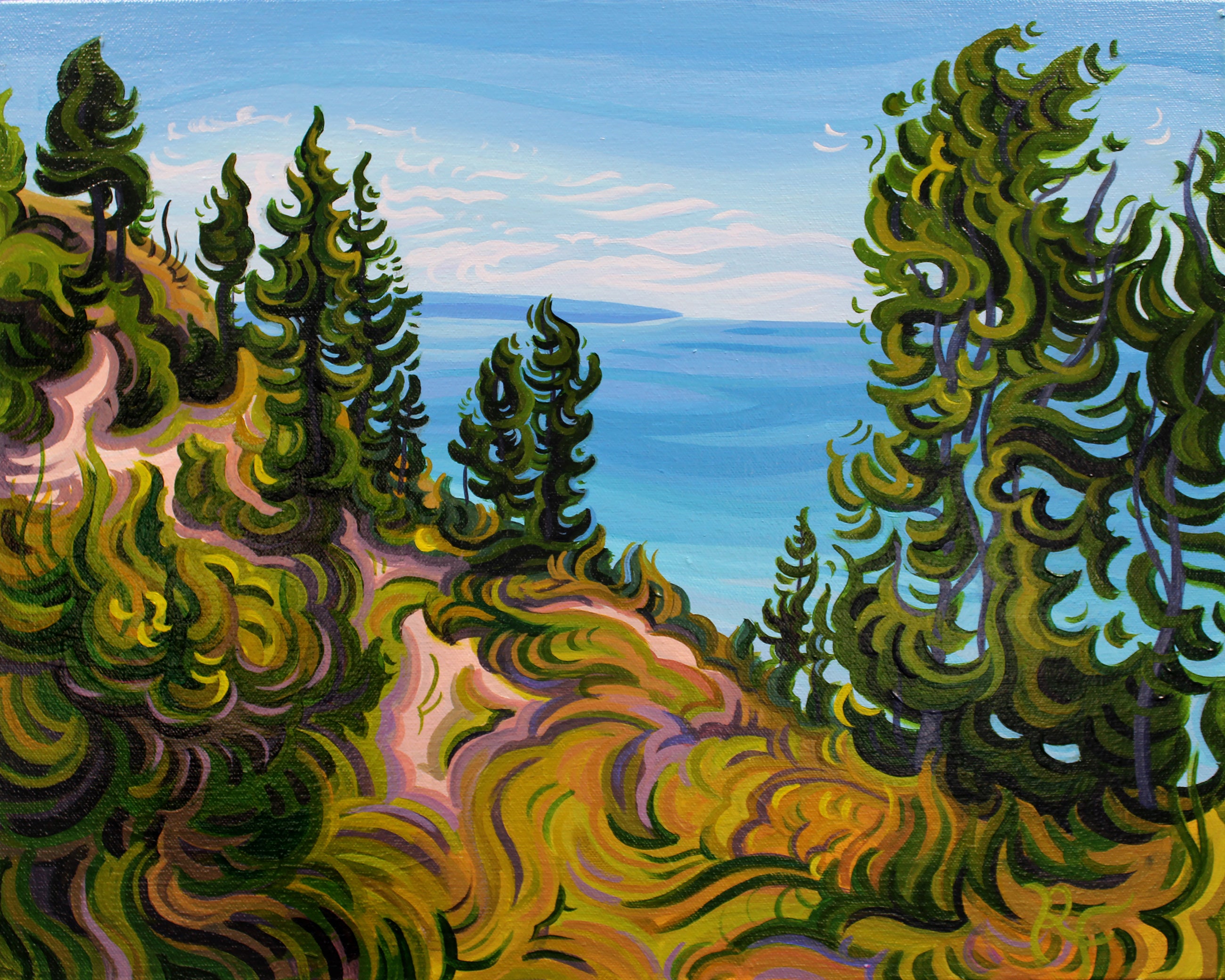 Sleeping Bear Dunes Art Fine Art Paper Print - “Golden Bluff”
