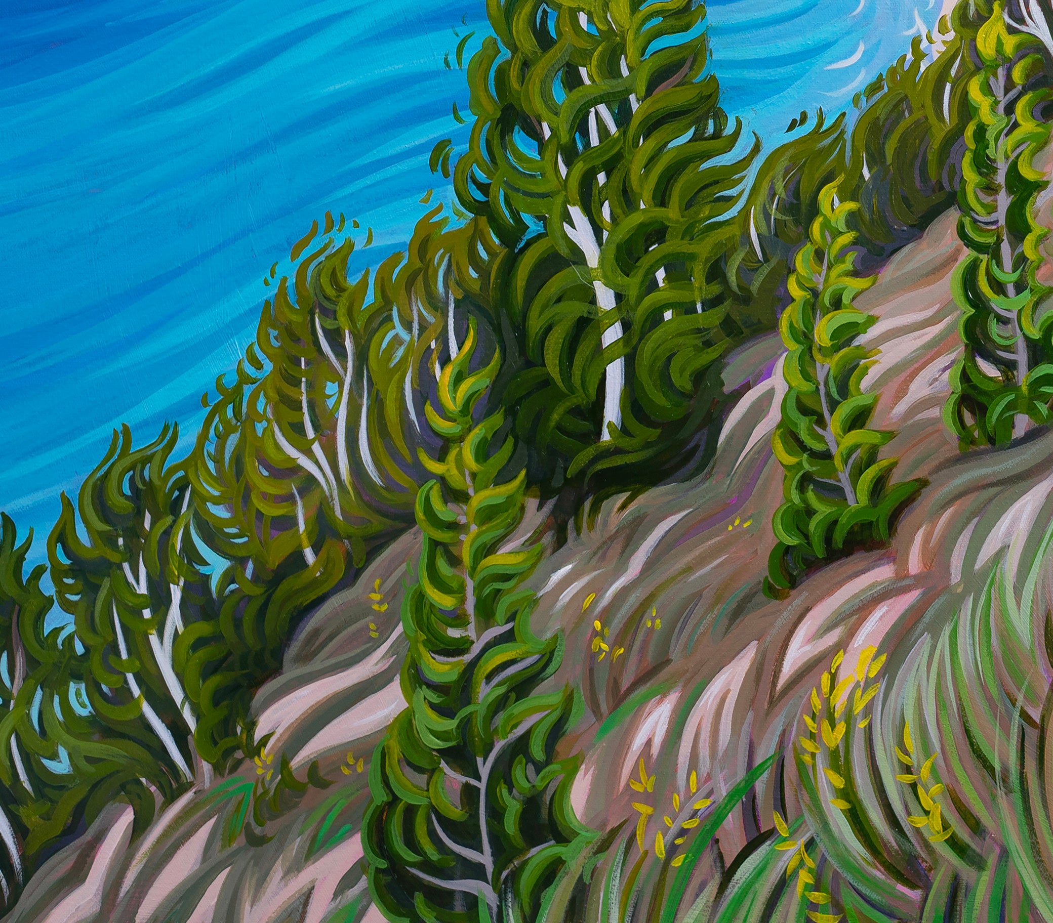 Empire Bluff Trail, Sleeping Bear Dunes Shoreline, Fine Art Paper Print-"Higher Places"