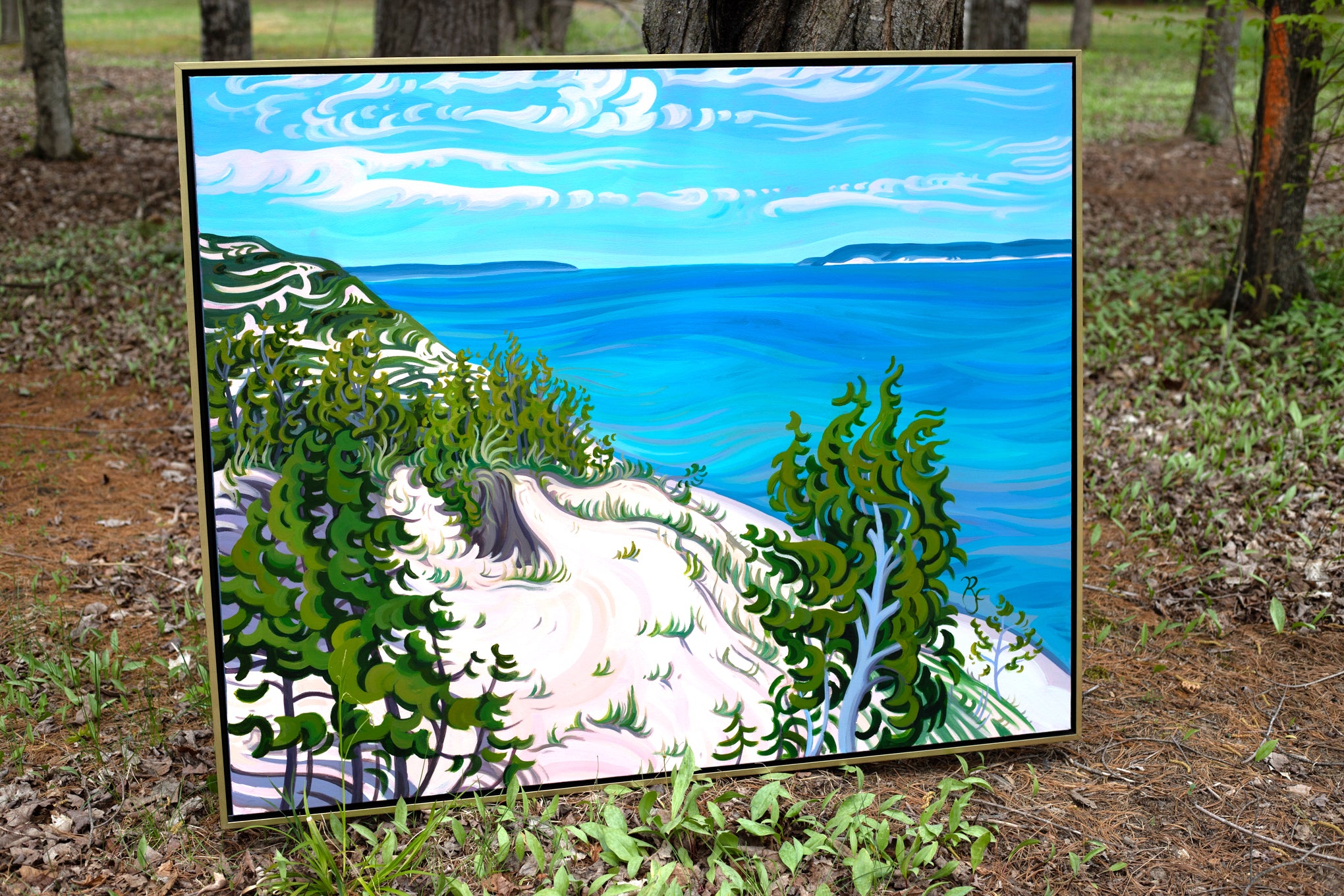 Sleeping Bear Dunes Painting 40" x 50" - “Love's Dream”