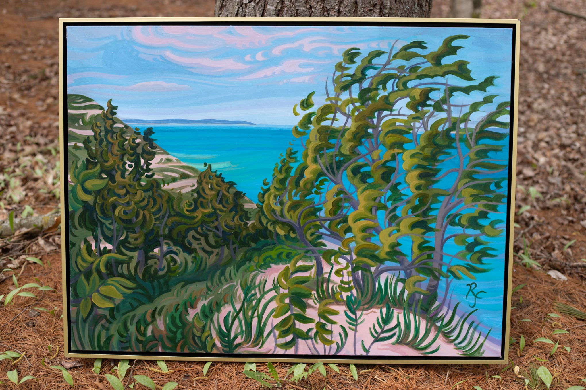 Sleeping Bear Dunes Art, 30" x 40"- “Pyramid Point Meadows”