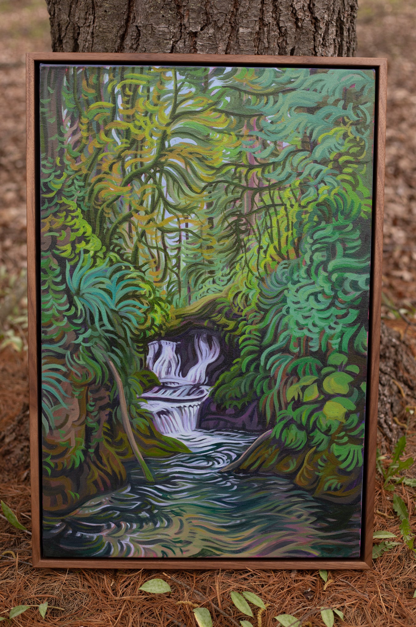 Gentle Whispers 30" x 20" Olympic National Park Waterfall