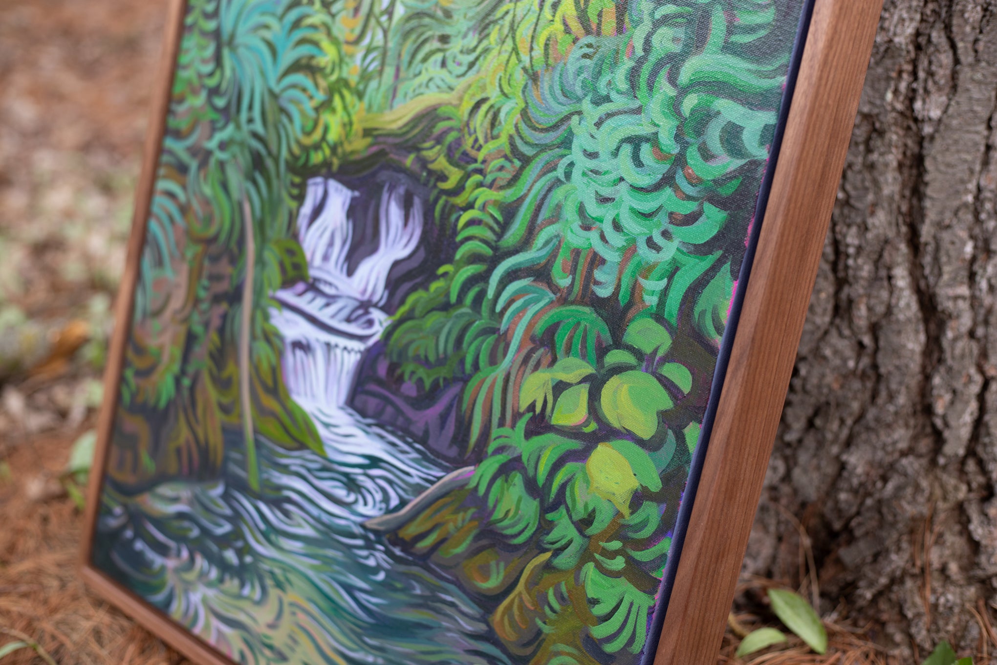 Gentle Whispers 30" x 20" Olympic National Park Waterfall