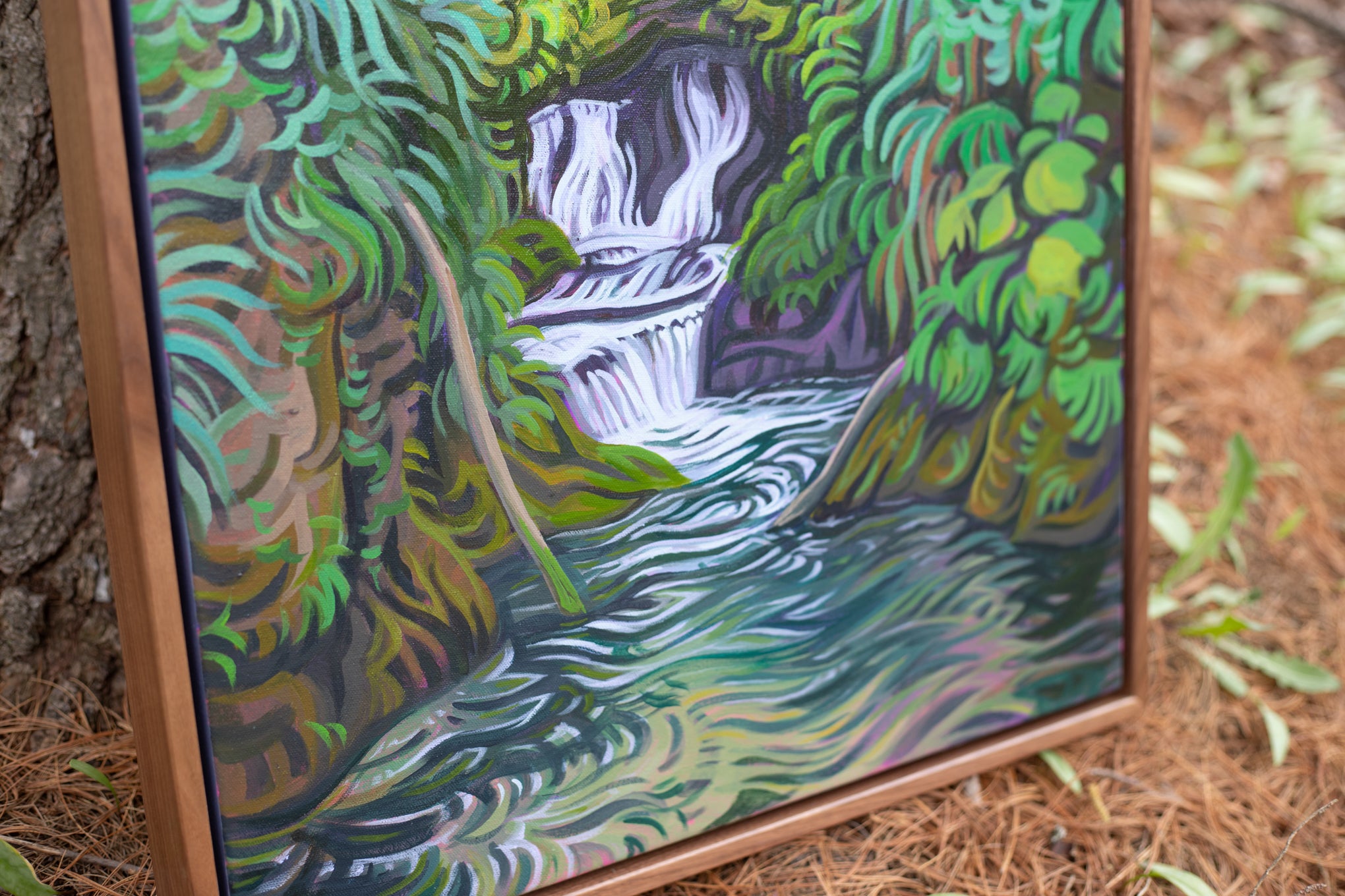 Gentle Whispers 30" x 20" Olympic National Park Waterfall