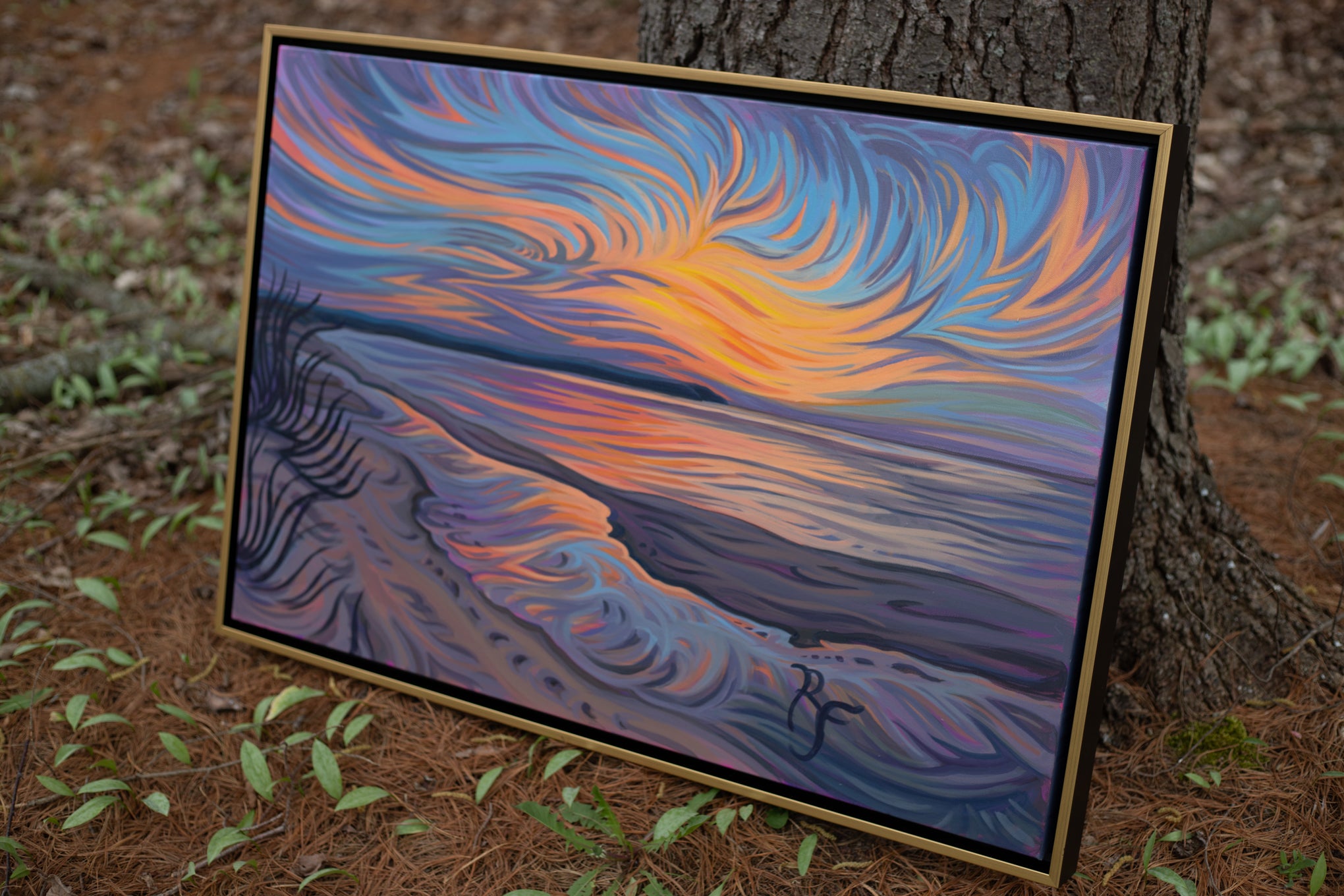 Winter Solstice 24" x 36" Beach Sunset