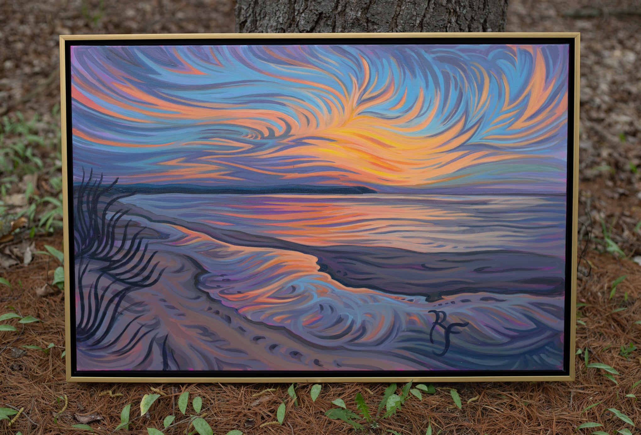 Winter Solstice 24" x 36" Beach Sunset
