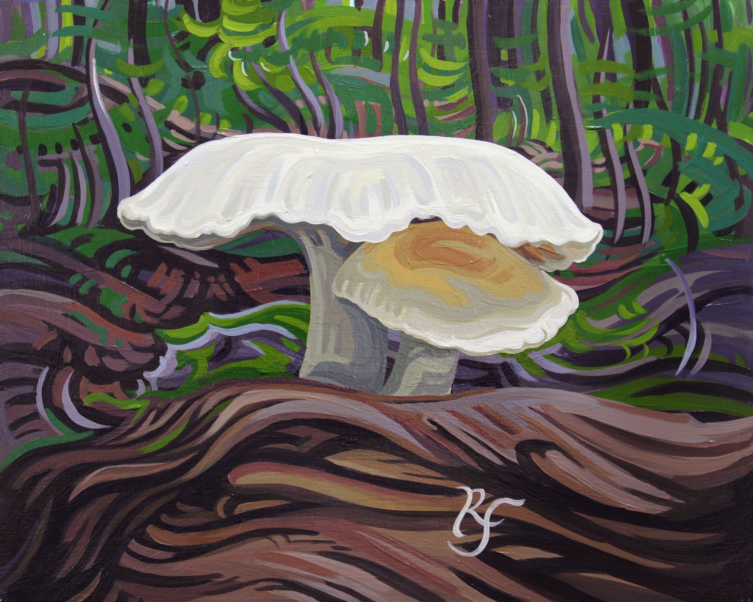 Mushroom Art, Porcupine Mountains Fine Art Paper Print - “I'll Always Love You”