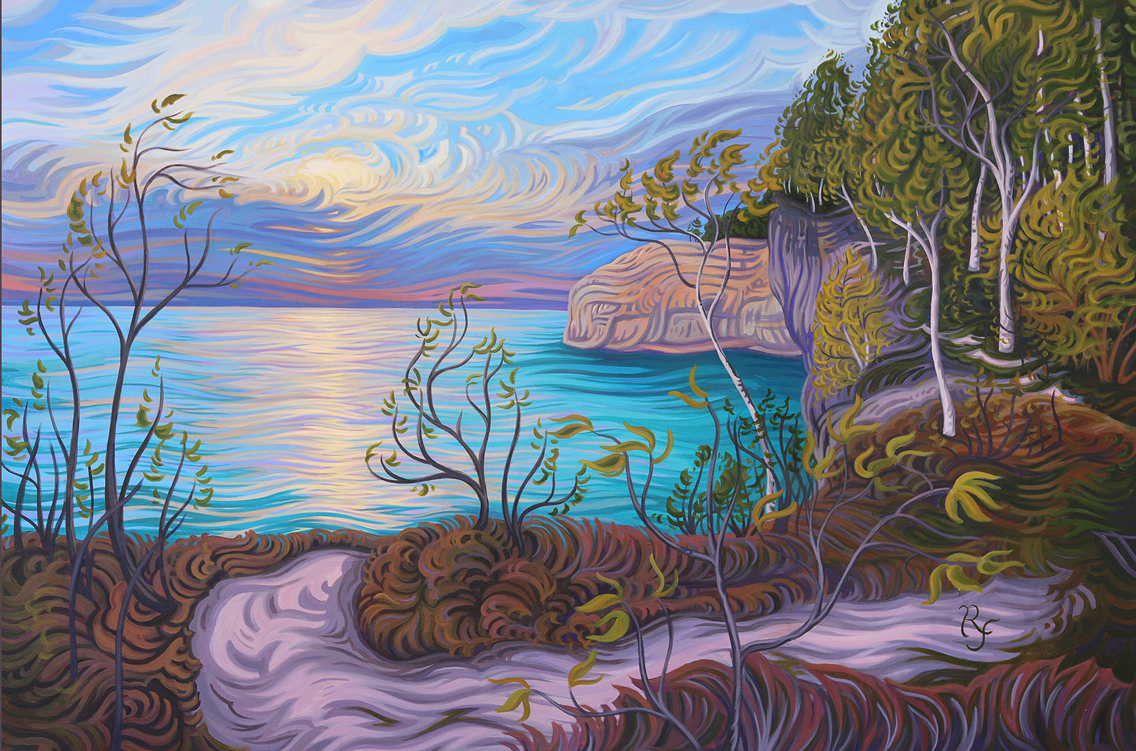 Perfect Creation 48" x 72" - Pictured Rocks