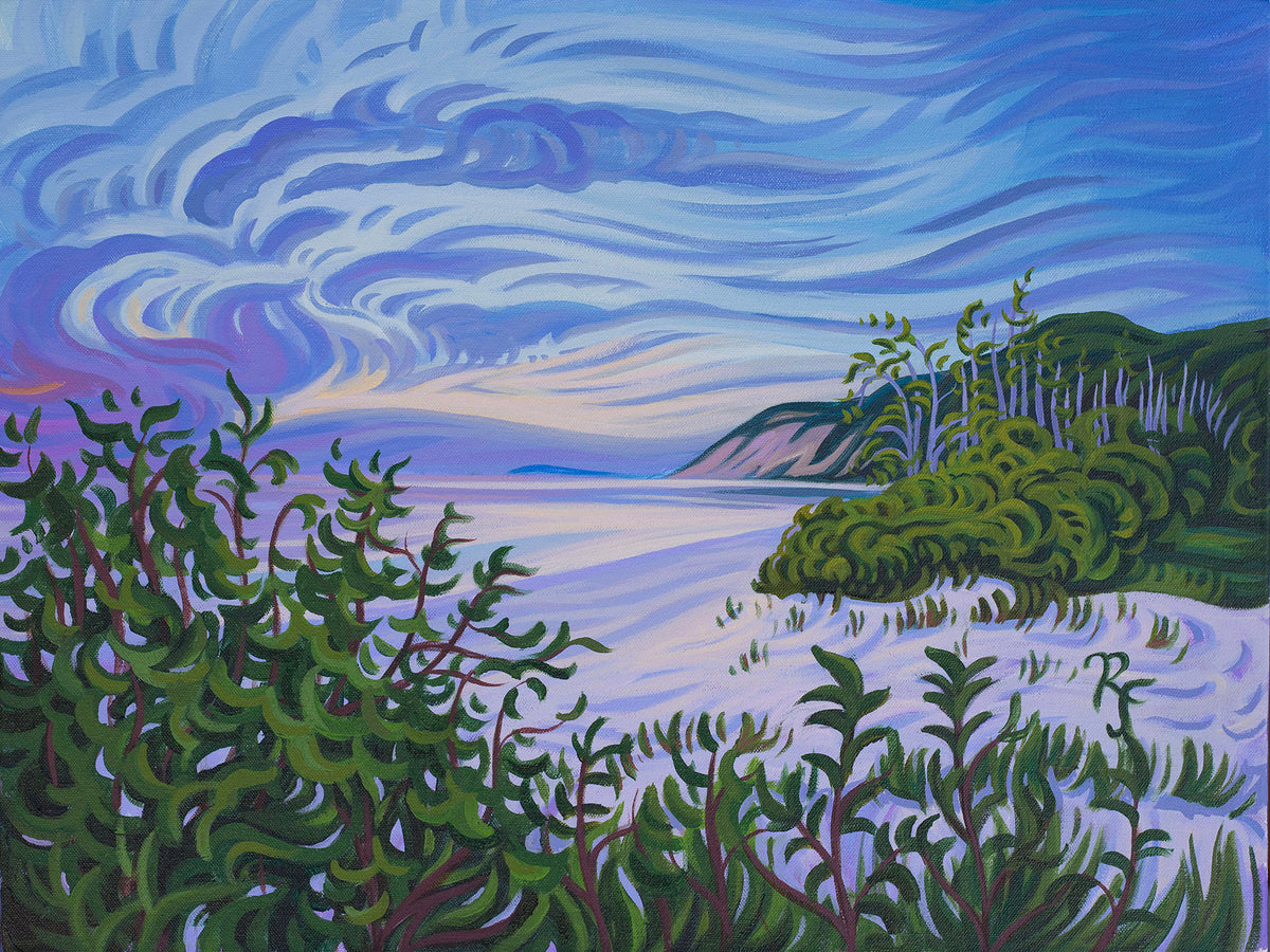 Lake Michigan Beach, Empire Bluff, Fine Art Print " Song of Praise"