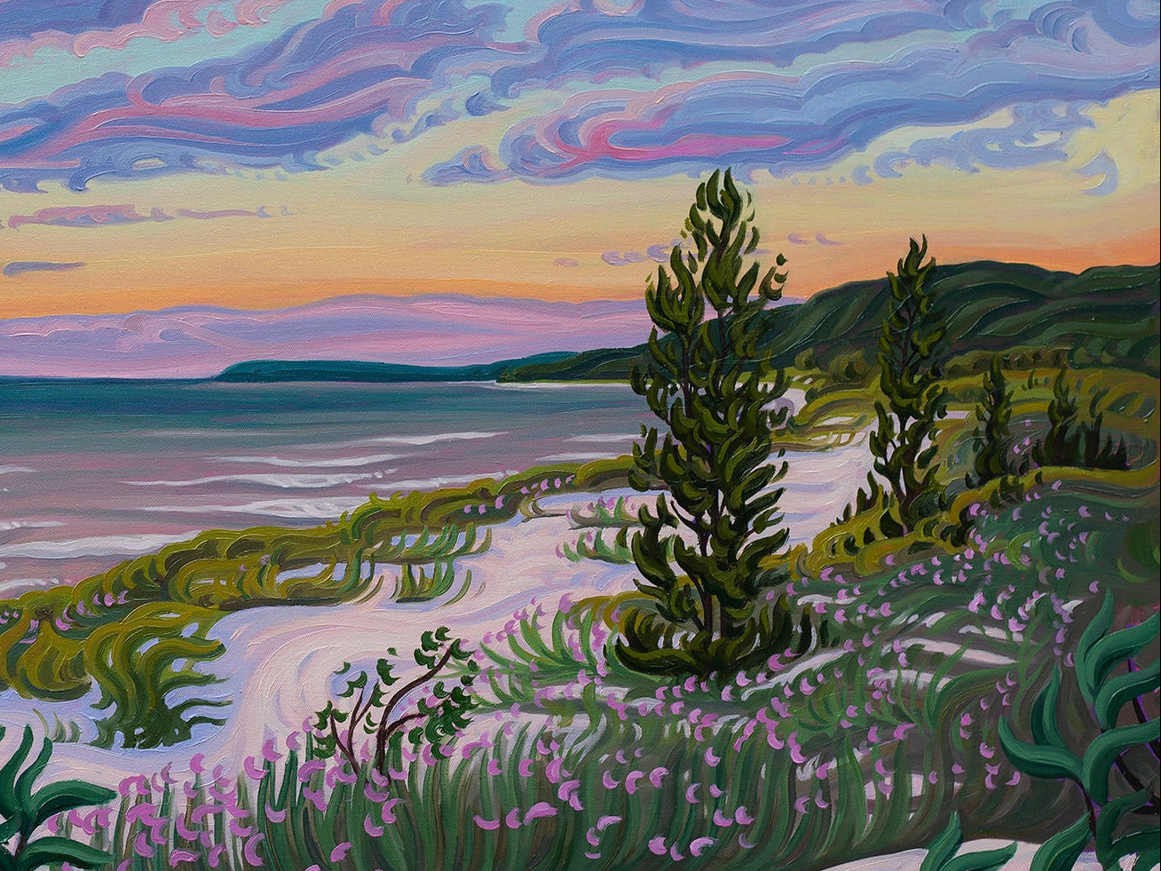 Lake Michigan Sunset, Fine Art Paper Print “New Life”