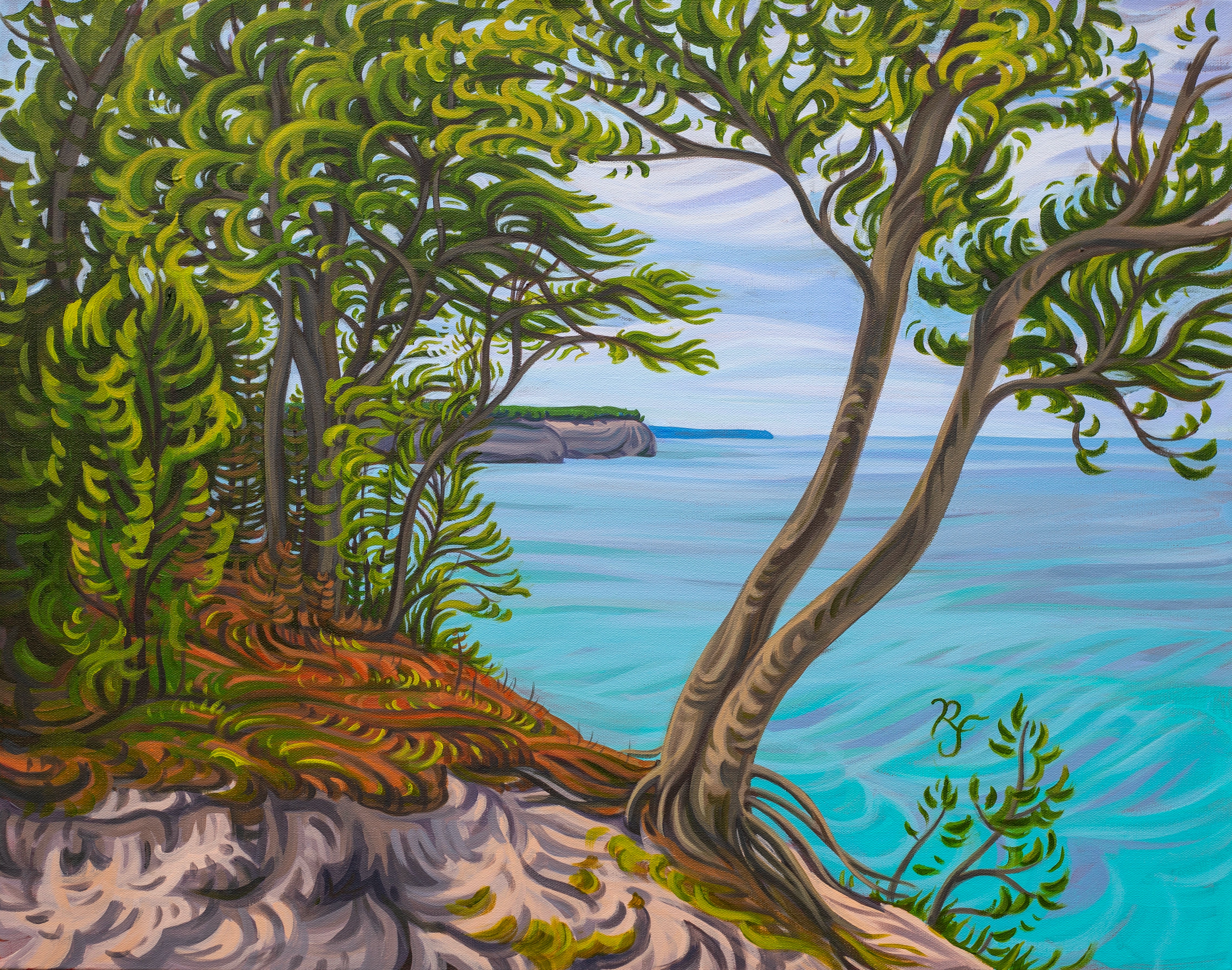Eternal Life 24" x 30" Pictured Rocks Shoreline