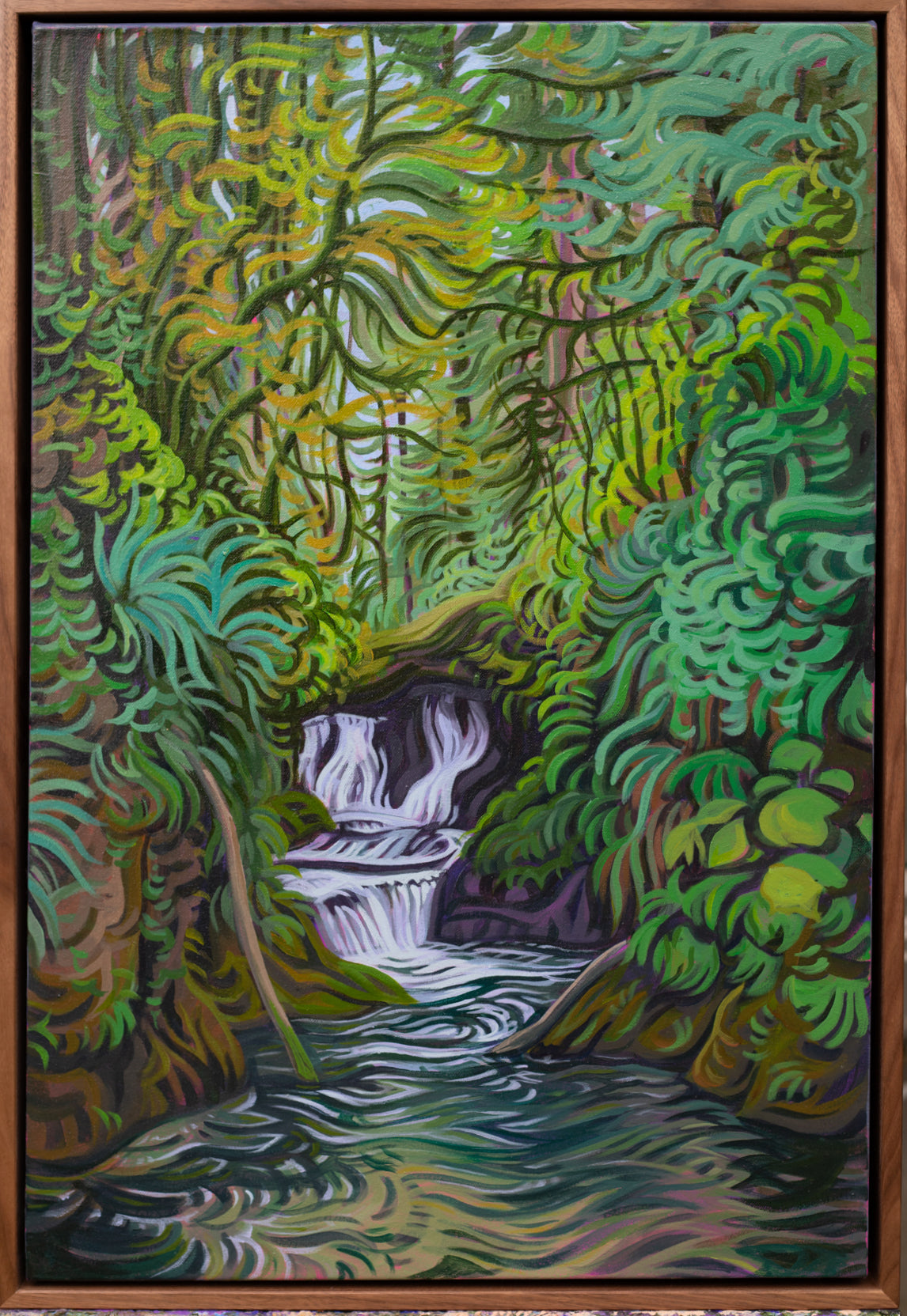 Gentle Whispers 30" x 20" Olympic National Park Waterfall