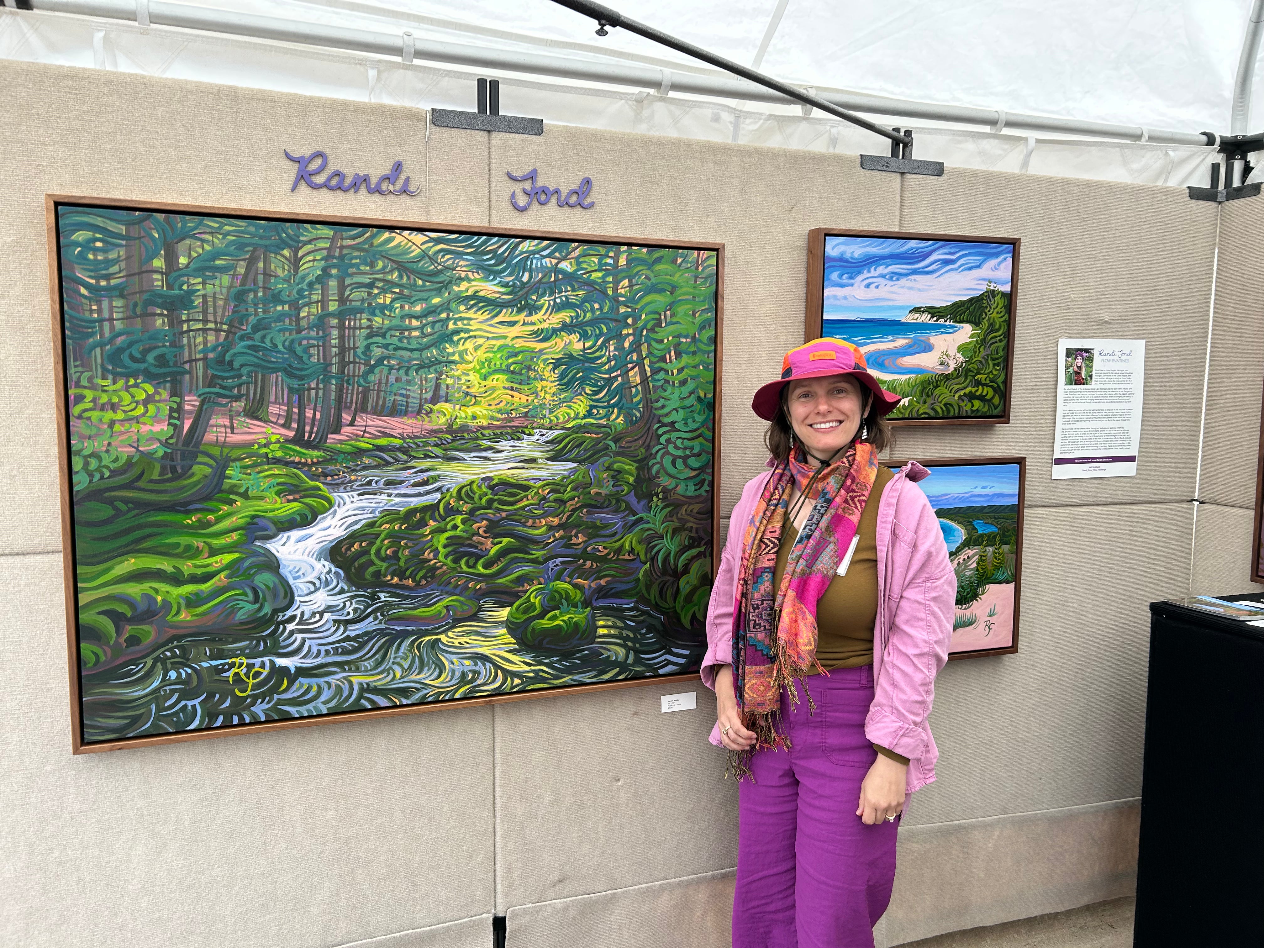 Water of Life - 36" x 48" Michigan's Rivers, Porcupine Mountains