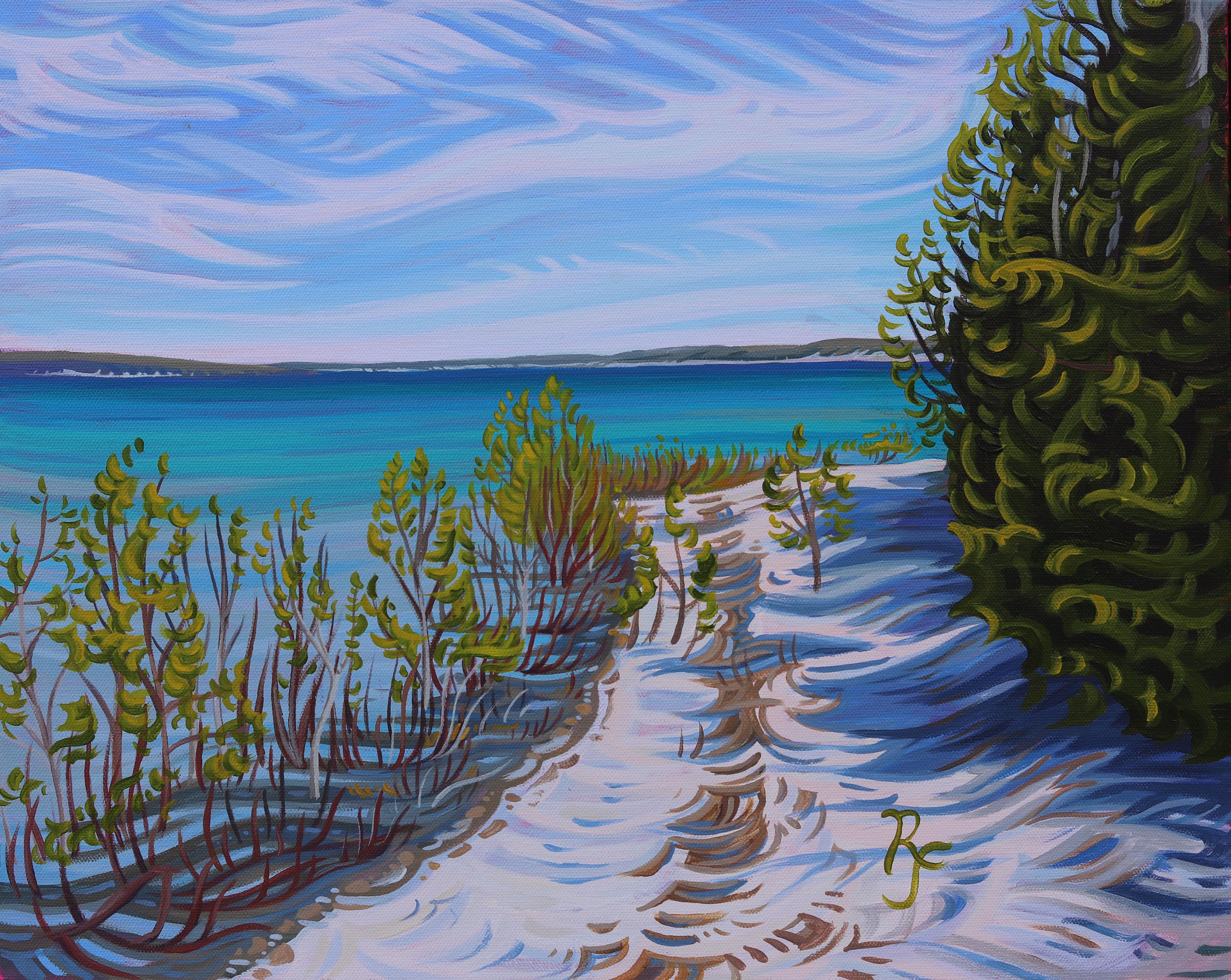 Soft Beaches 16" x 20" Petoskey Beaches