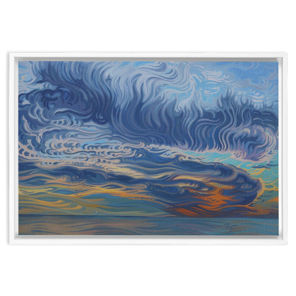 Healing - Sunset - Framed Canvas Print