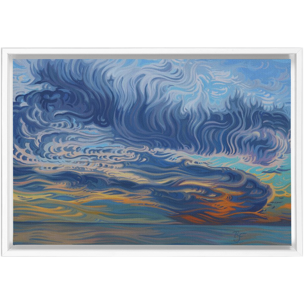 Healing - Sunset - Framed Canvas Print