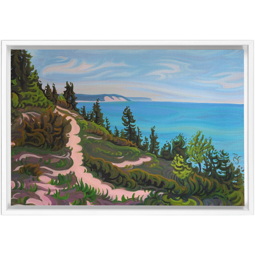 Sleeping Bear Dunes Painting, Arcadia Dunes Framed Canvas Prints - “Future Vision's”