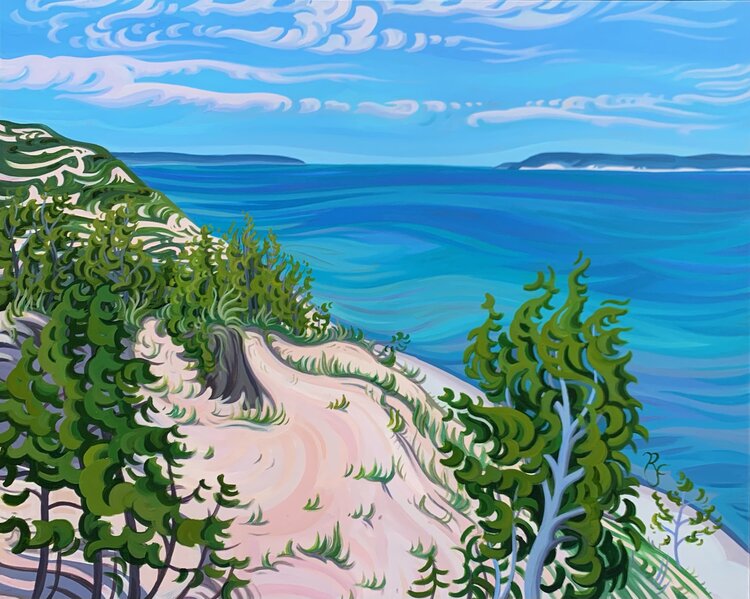Sleeping Bear Dunes Painting 40" x 50" - “Love's Dream”