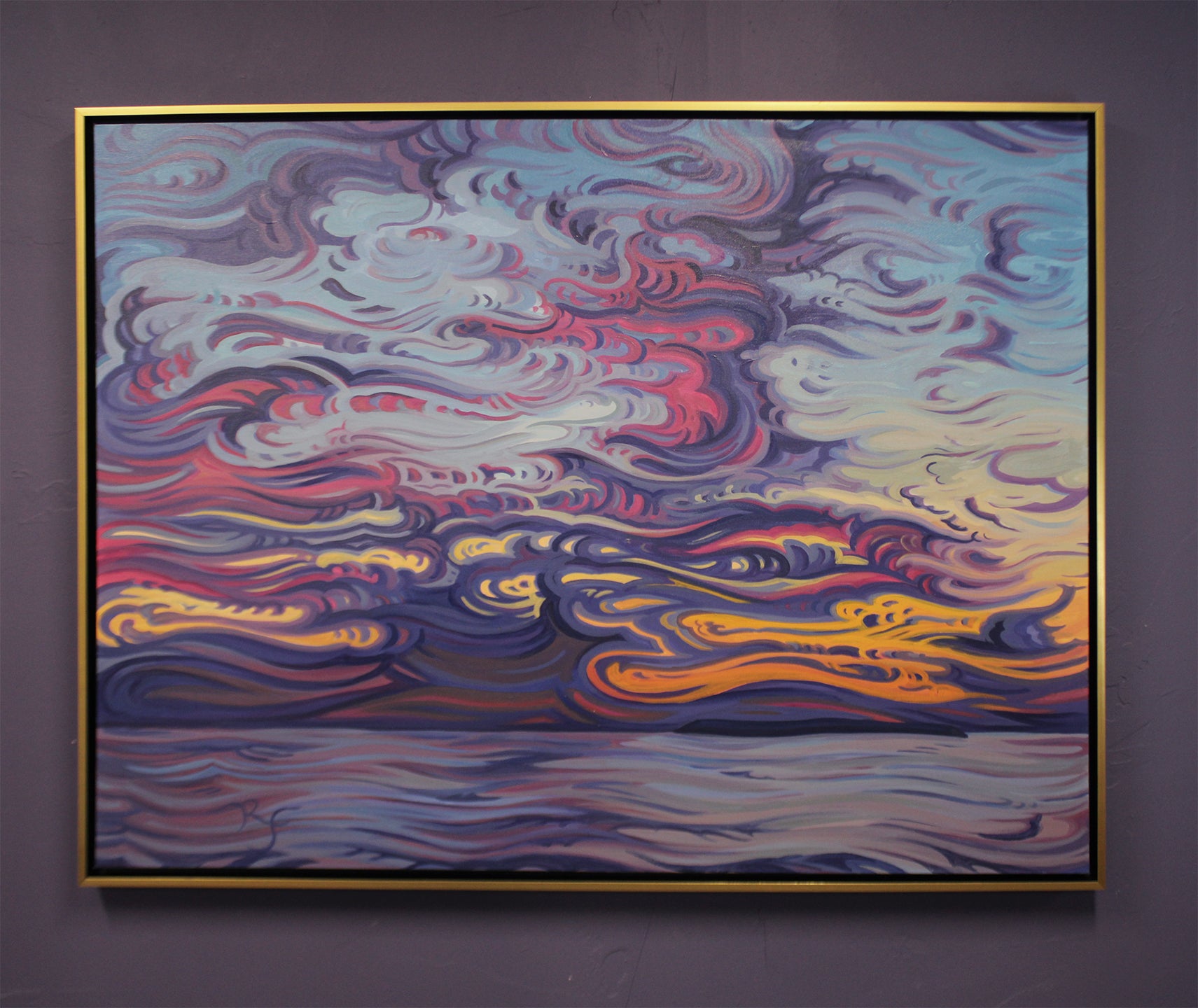 Beautiful Moments 38" x 48" Sunset, Lake Michigan