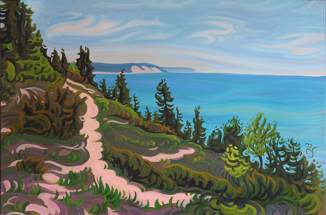 Sleeping Bear Dunes Painting, Arcadia Dunes Framed Canvas Prints - “Future Vision's”
