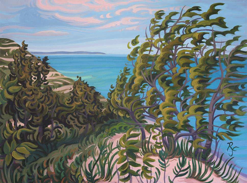 Sleeping Bear Dunes Art, 30" x 40"- “Pyramid Point Meadows”