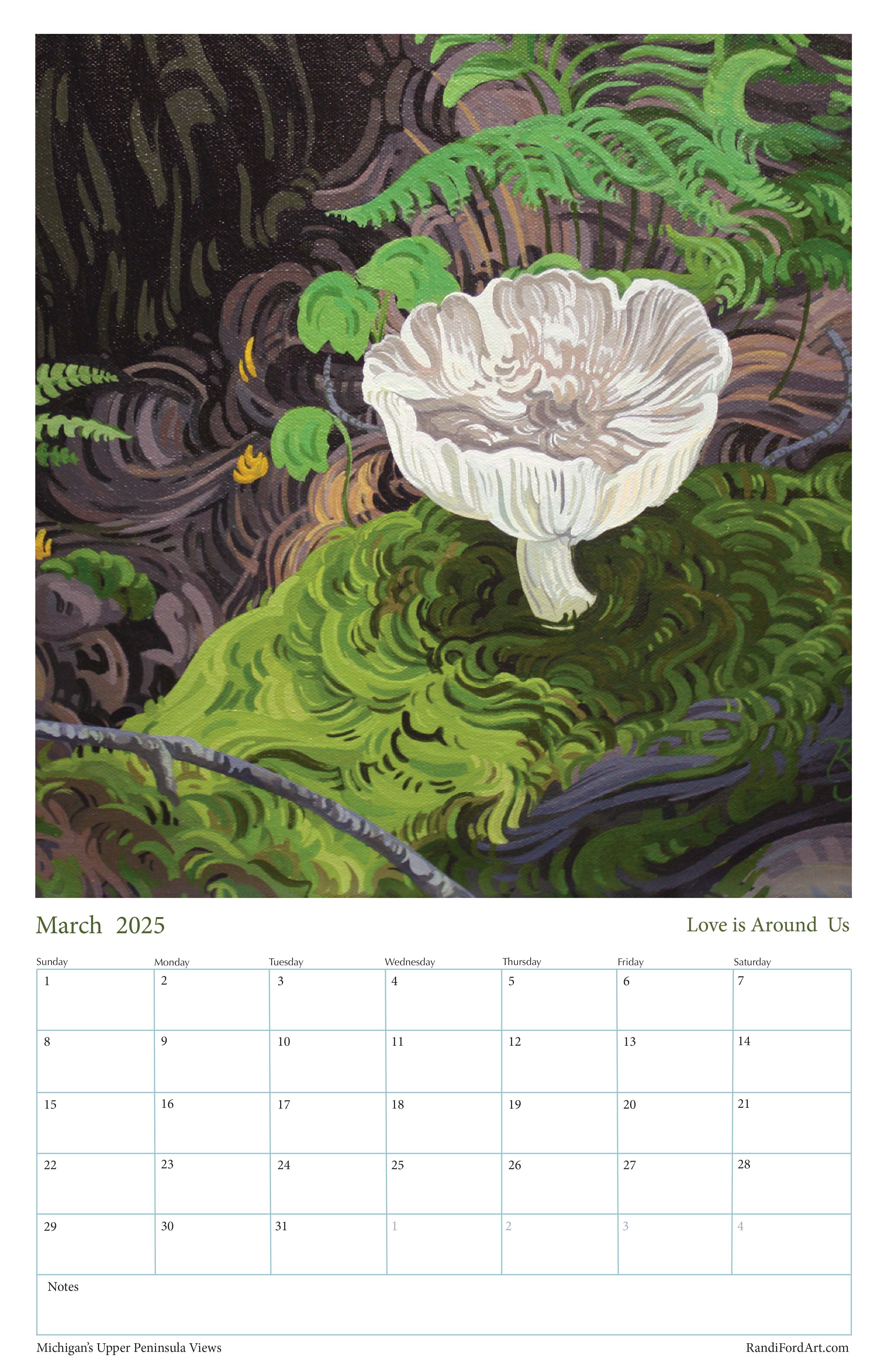 Michigan's Upper Peninsula Views 2026 Calendar