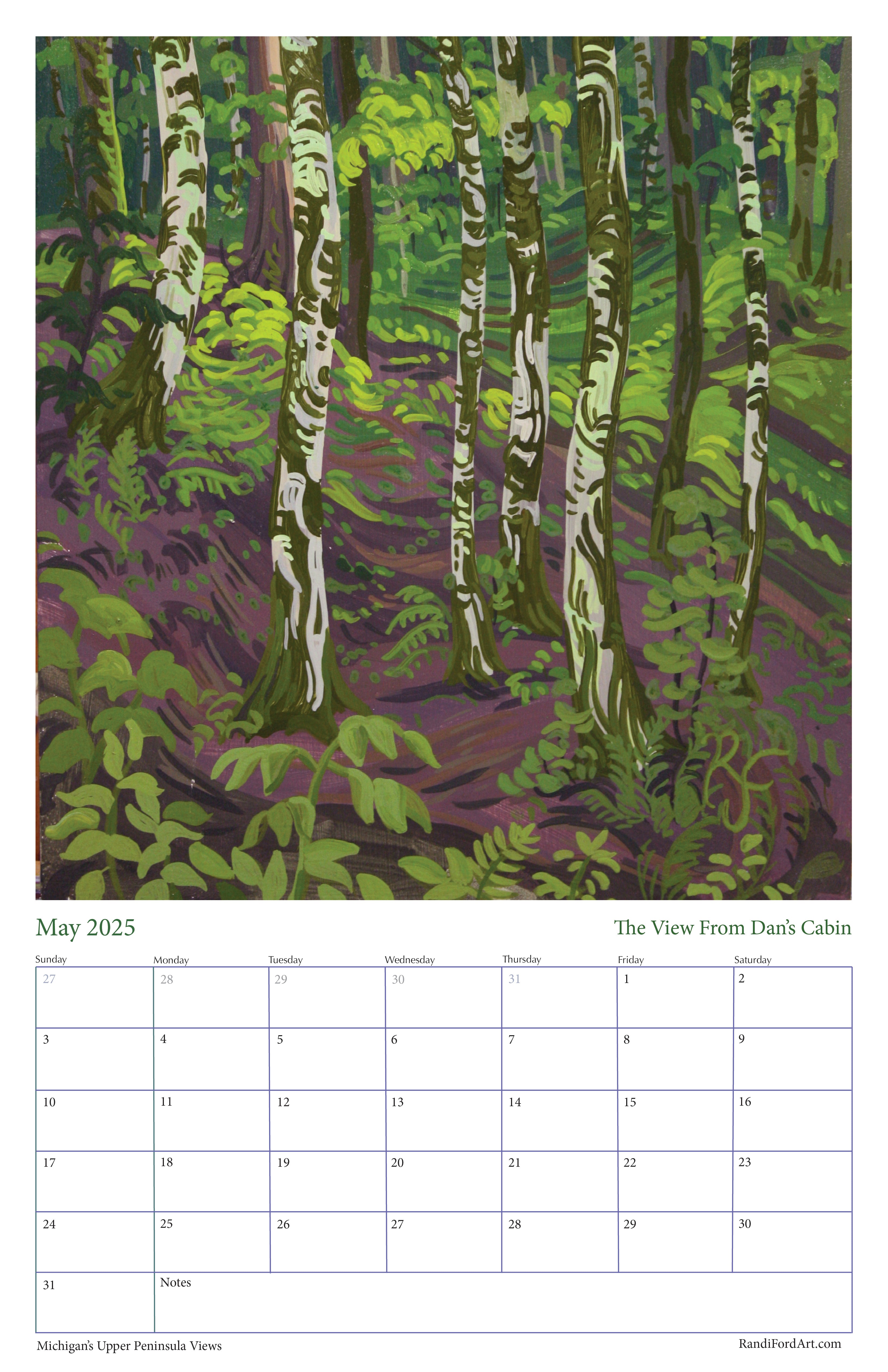 Michigan's Upper Peninsula Views 2026 Calendar