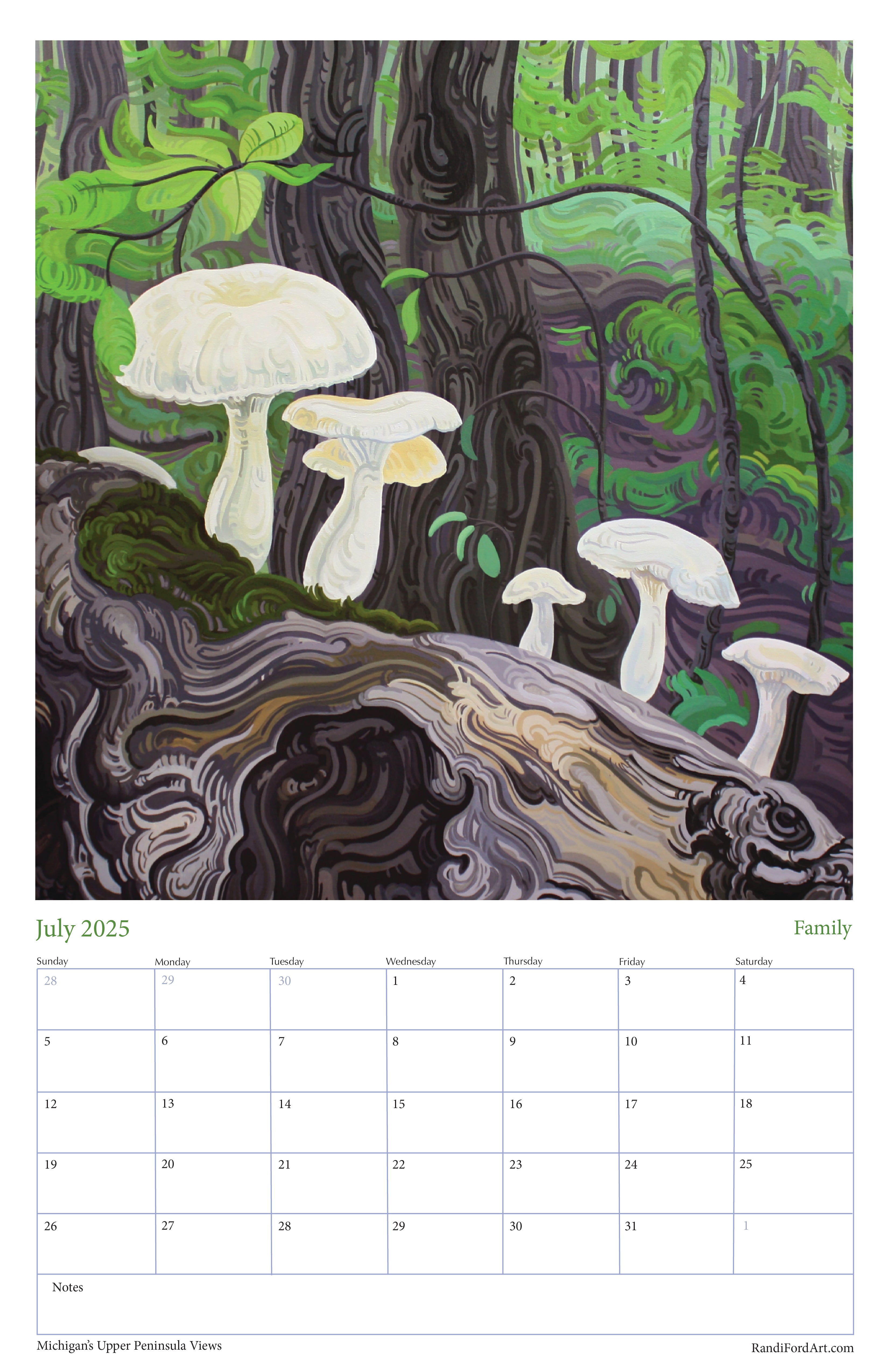 Michigan's Upper Peninsula Views 2026 Calendar