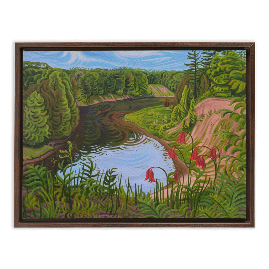 Sacred River Framed Canvas Print - Manistee River