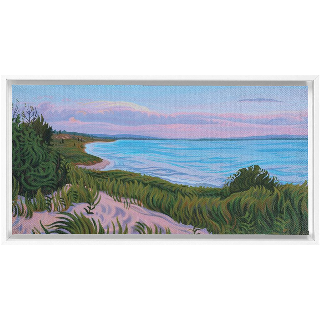 Water's Edge Framed Canvas Print