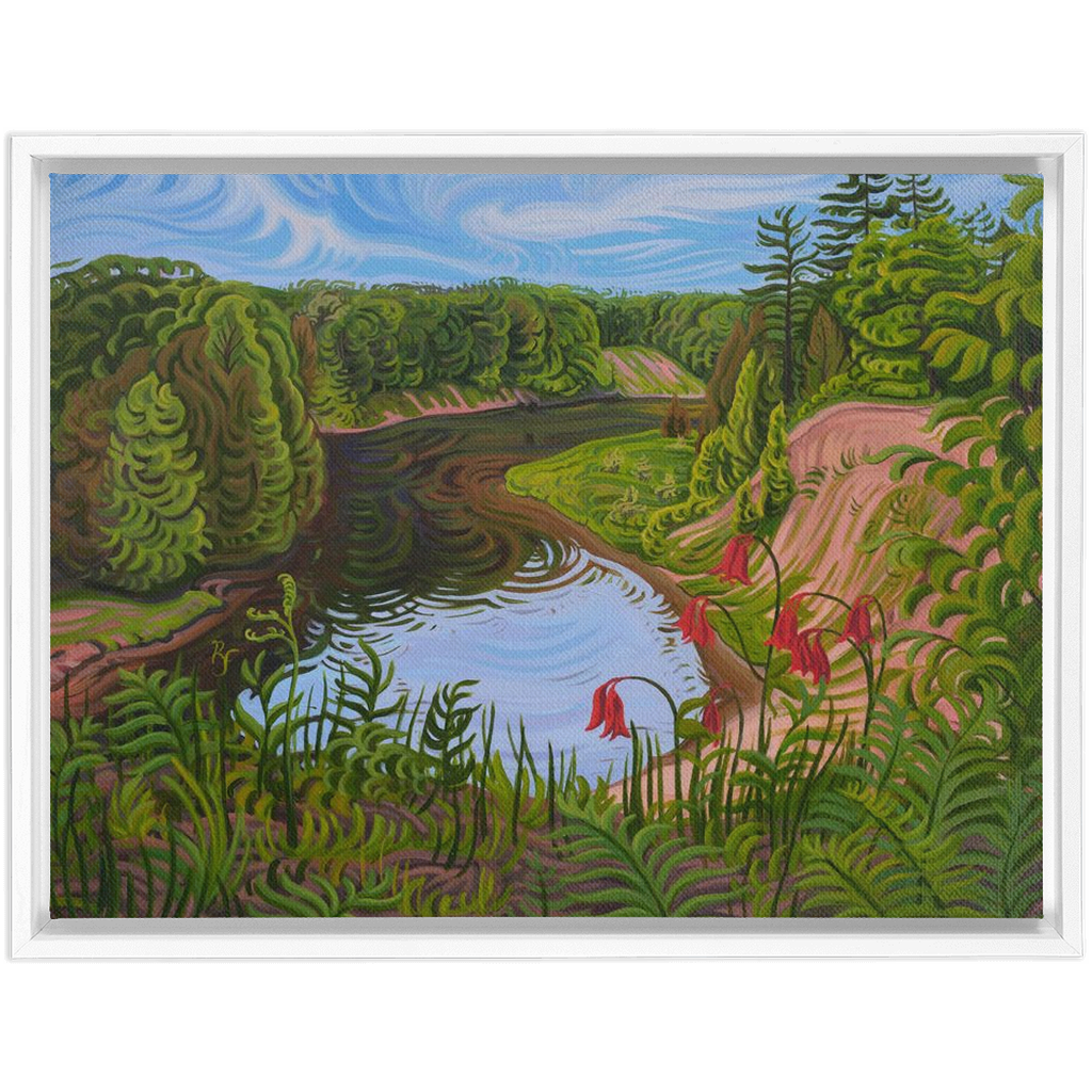 Sacred River Framed Canvas Print - Manistee River