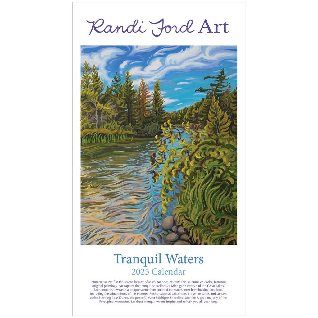 Michigan 2025 Wall Calendar - Tranquil Waters