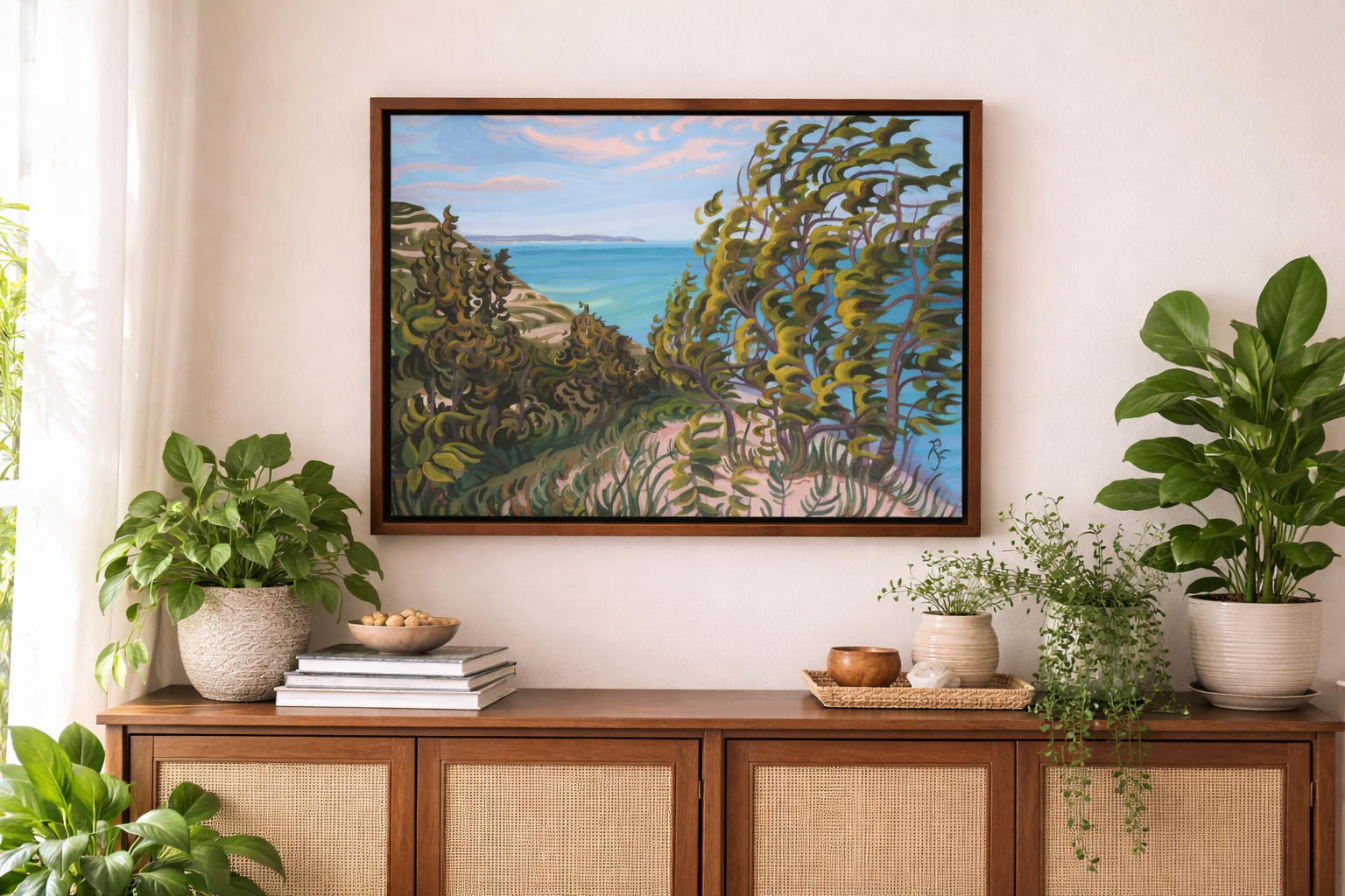 Sleeping Bear Dunes Art, 30" x 40"- “Pyramid Point Meadows”