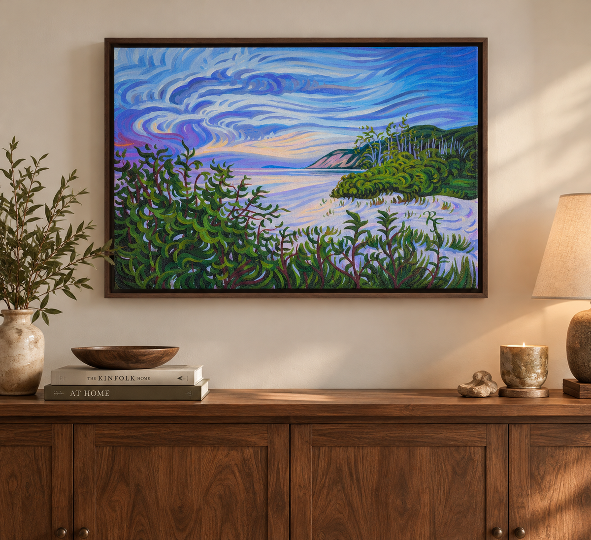 Lake Michigan Beach, Empire Bluff, Fine Art Print " Song of Praise"