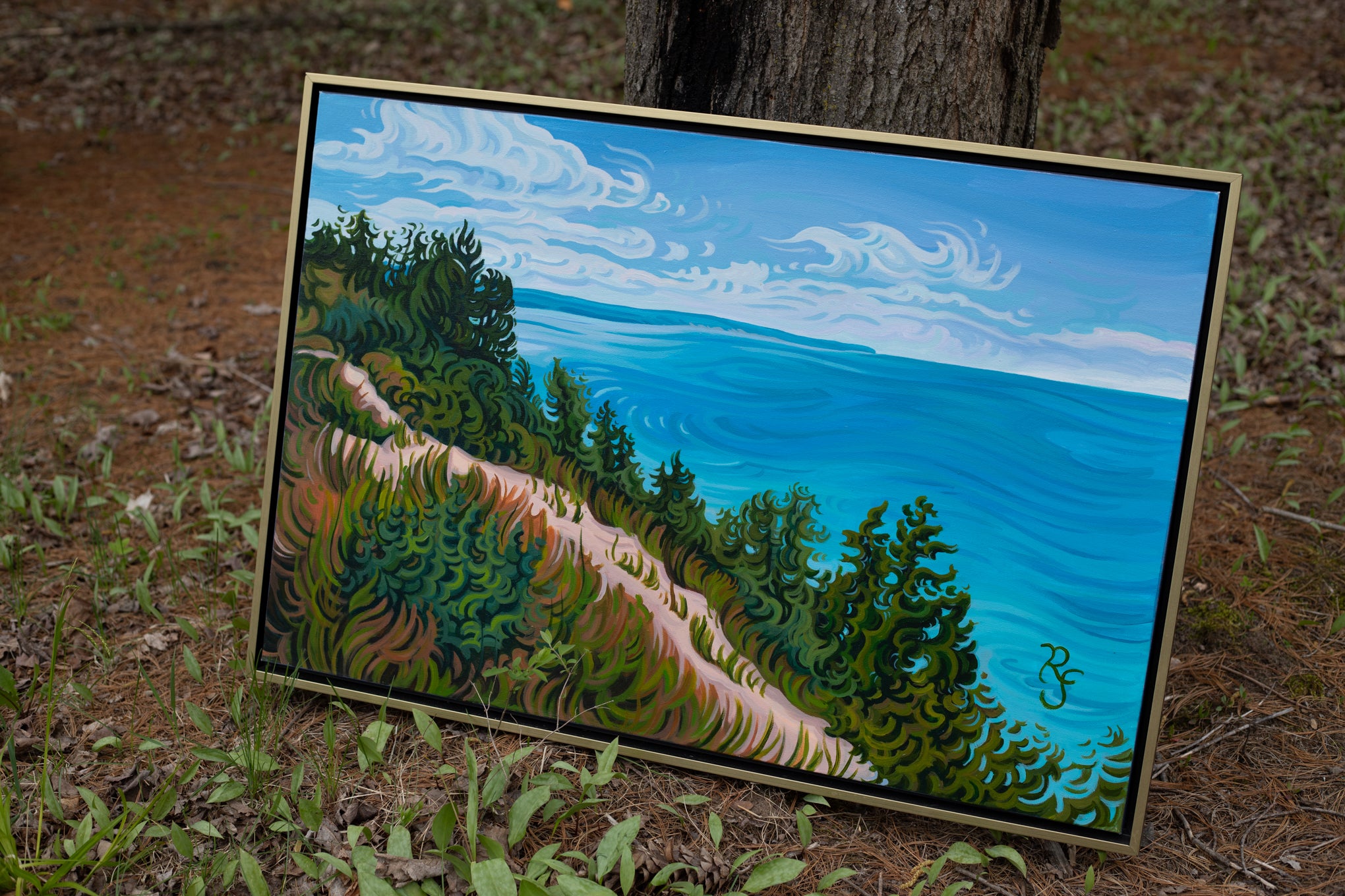 Water's Flow 24" x 36" Empire Bluff, Lake Michigan, Sleeping Bear