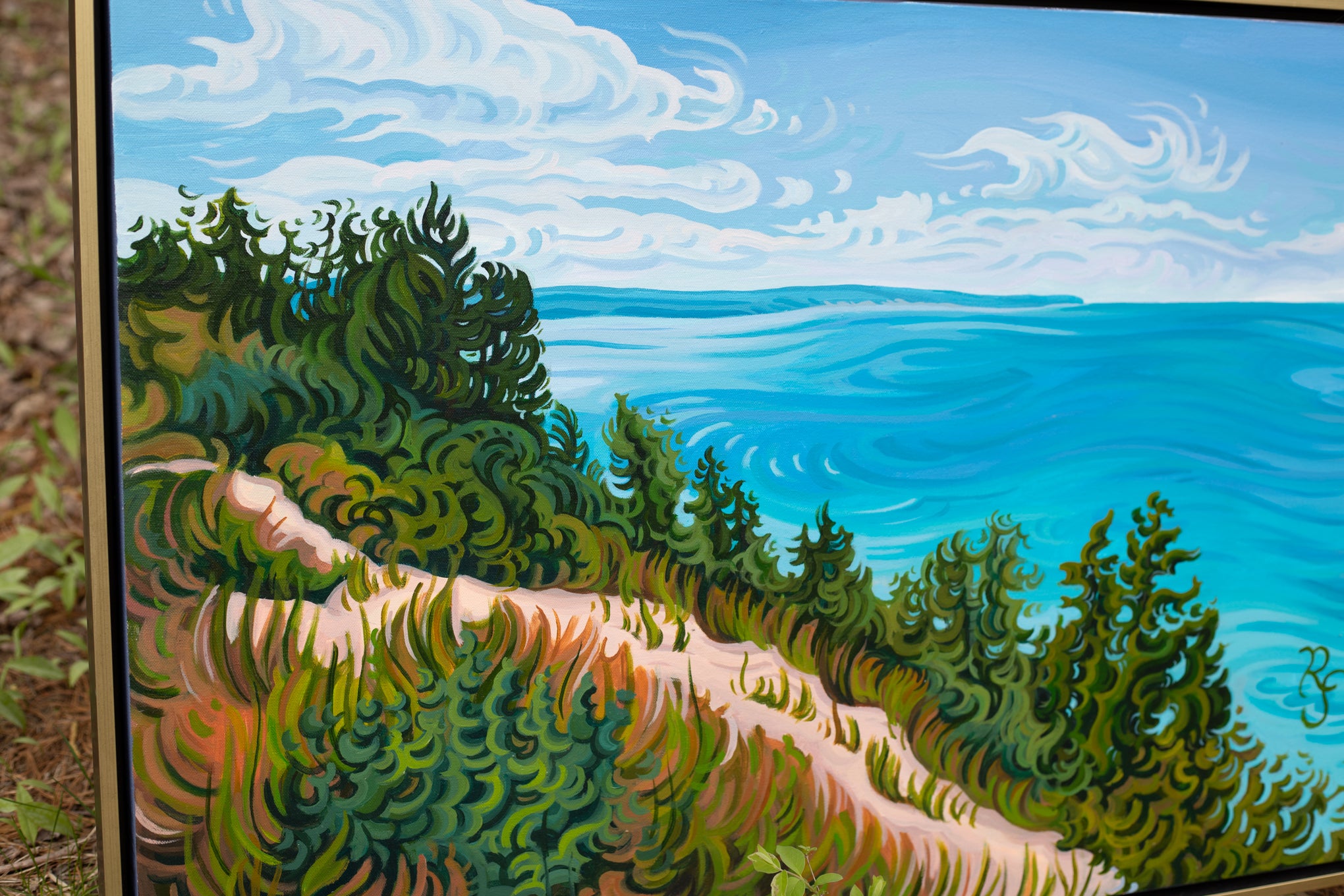 Water's Flow 24" x 36" Empire Bluff, Lake Michigan, Sleeping Bear