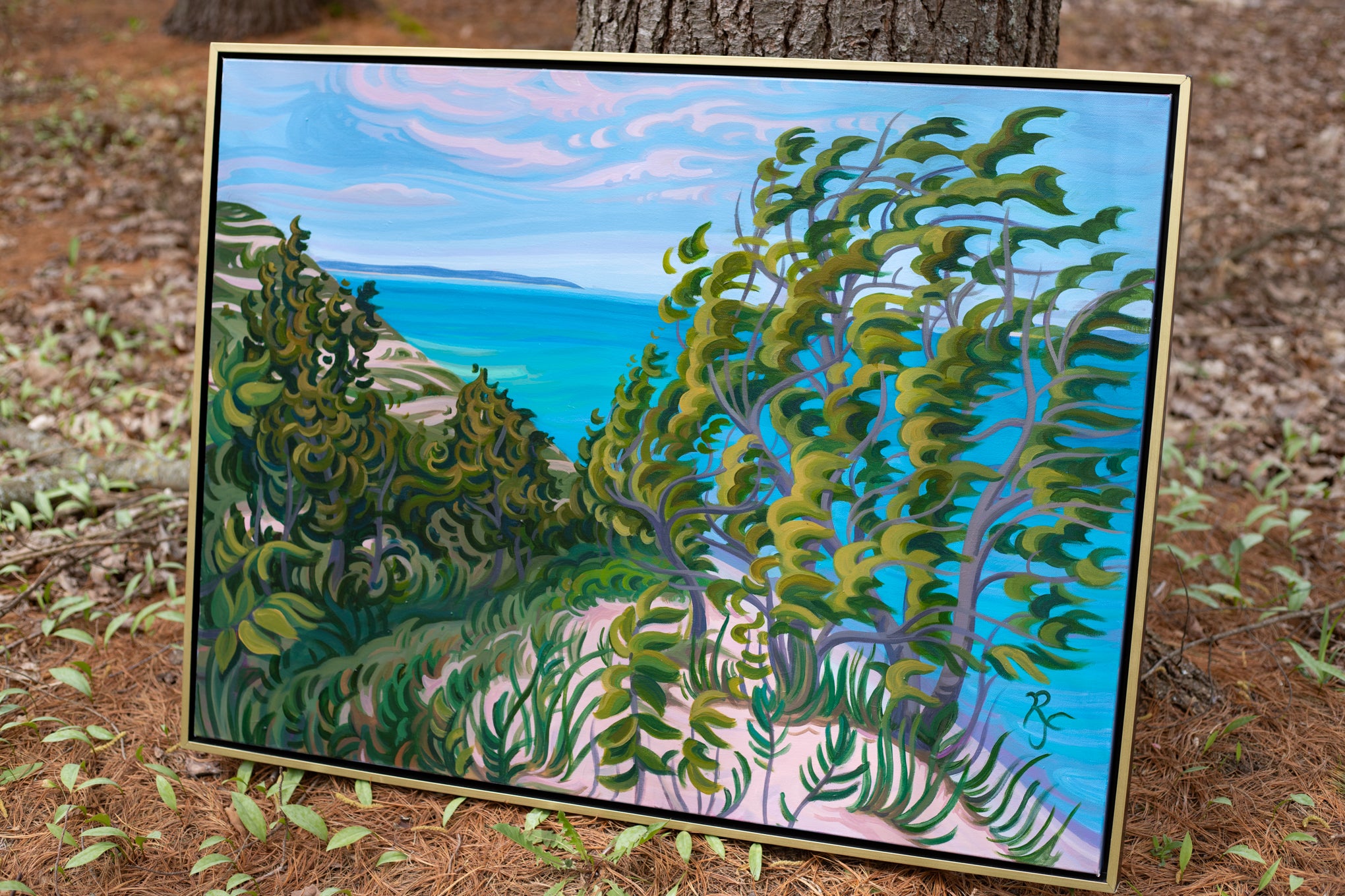 Sleeping Bear Dunes Art, 30" x 40"- “Pyramid Point Meadows”