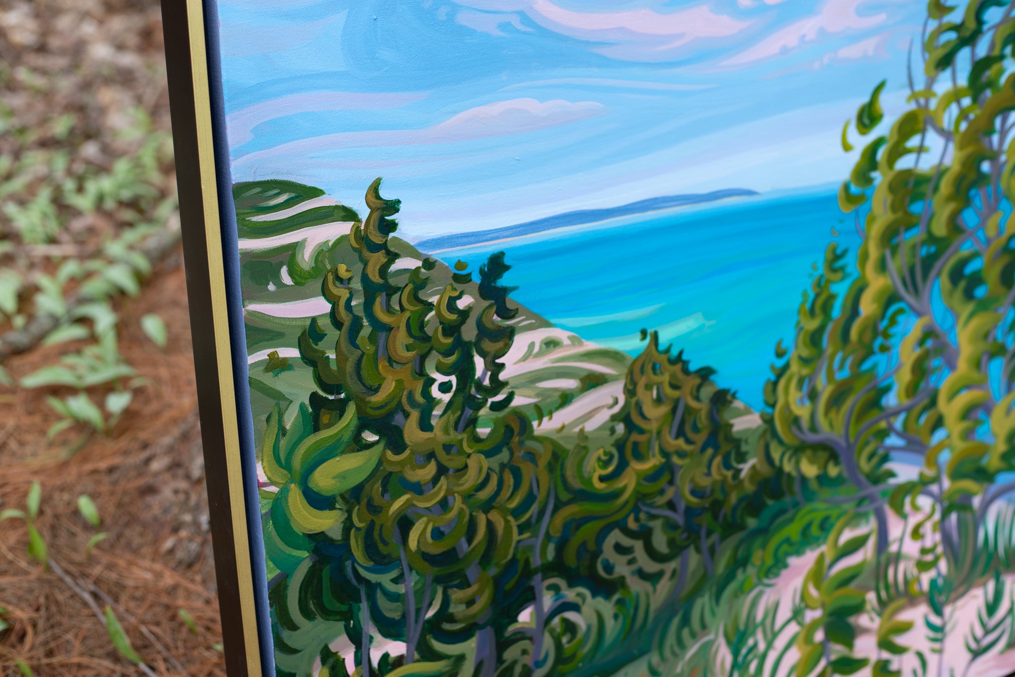 Sleeping Bear Dunes Art, 30" x 40"- “Pyramid Point Meadows”