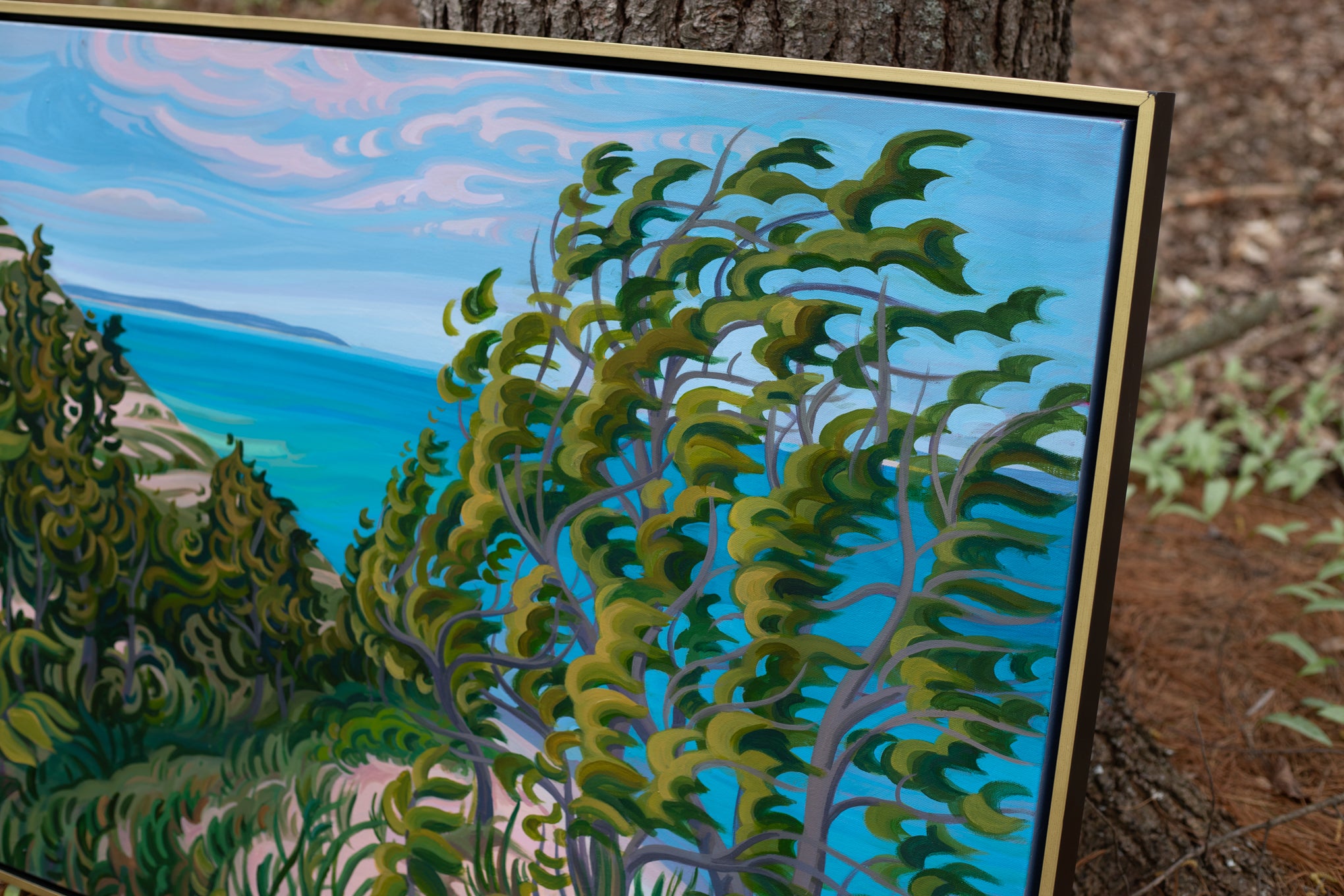 Sleeping Bear Dunes Art, 30" x 40"- “Pyramid Point Meadows”