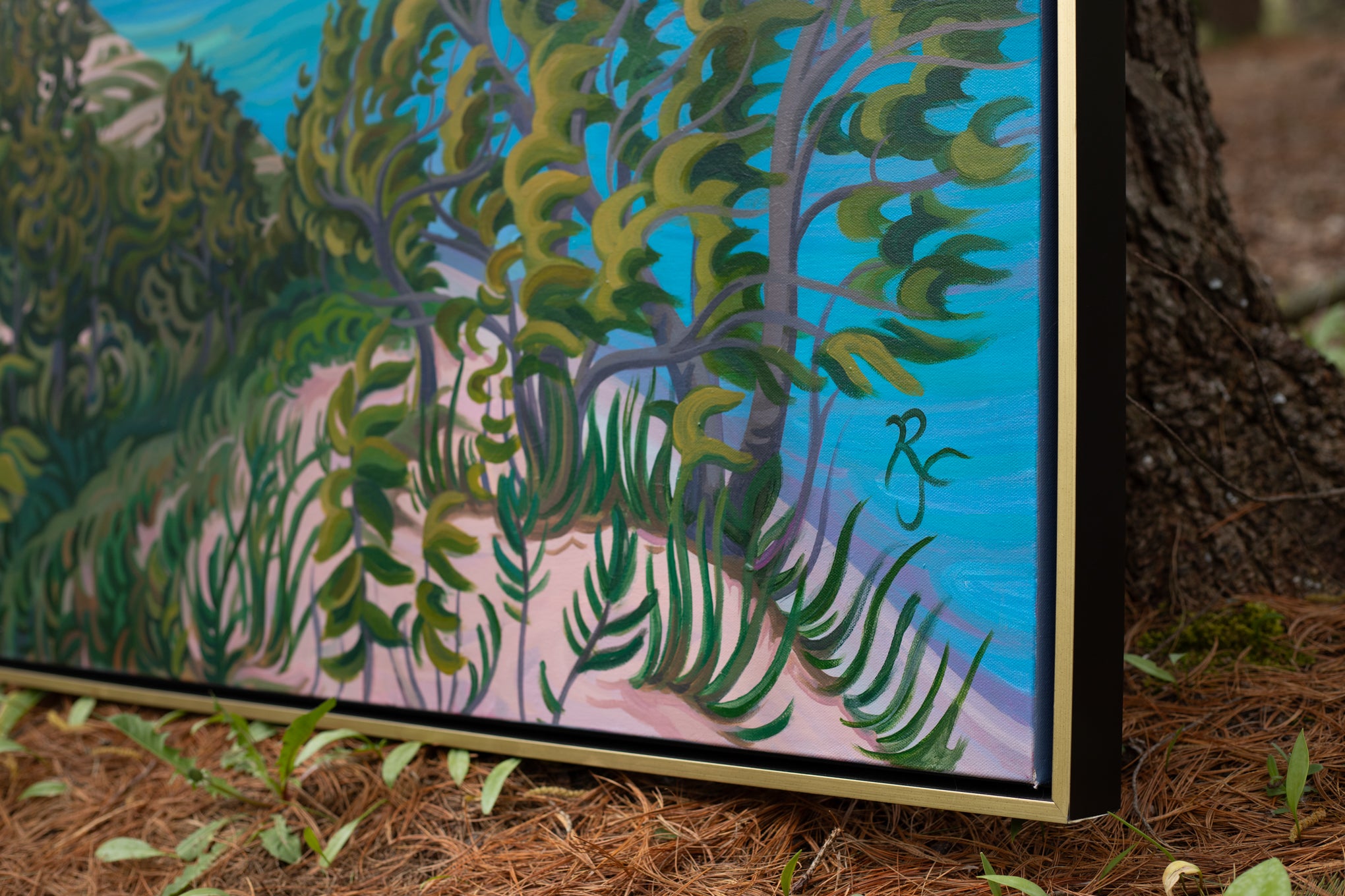 Sleeping Bear Dunes Art, 30" x 40"- “Pyramid Point Meadows”