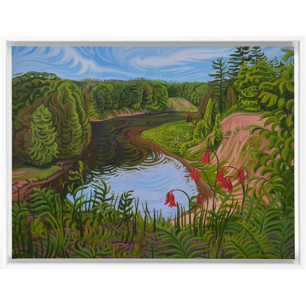 Sacred River Framed Canvas Print - Manistee River