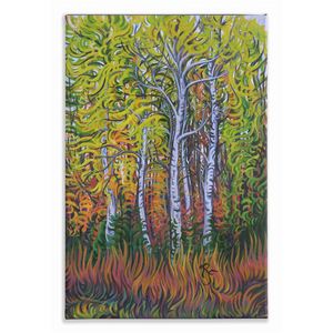 Birch Gove Canvas Print